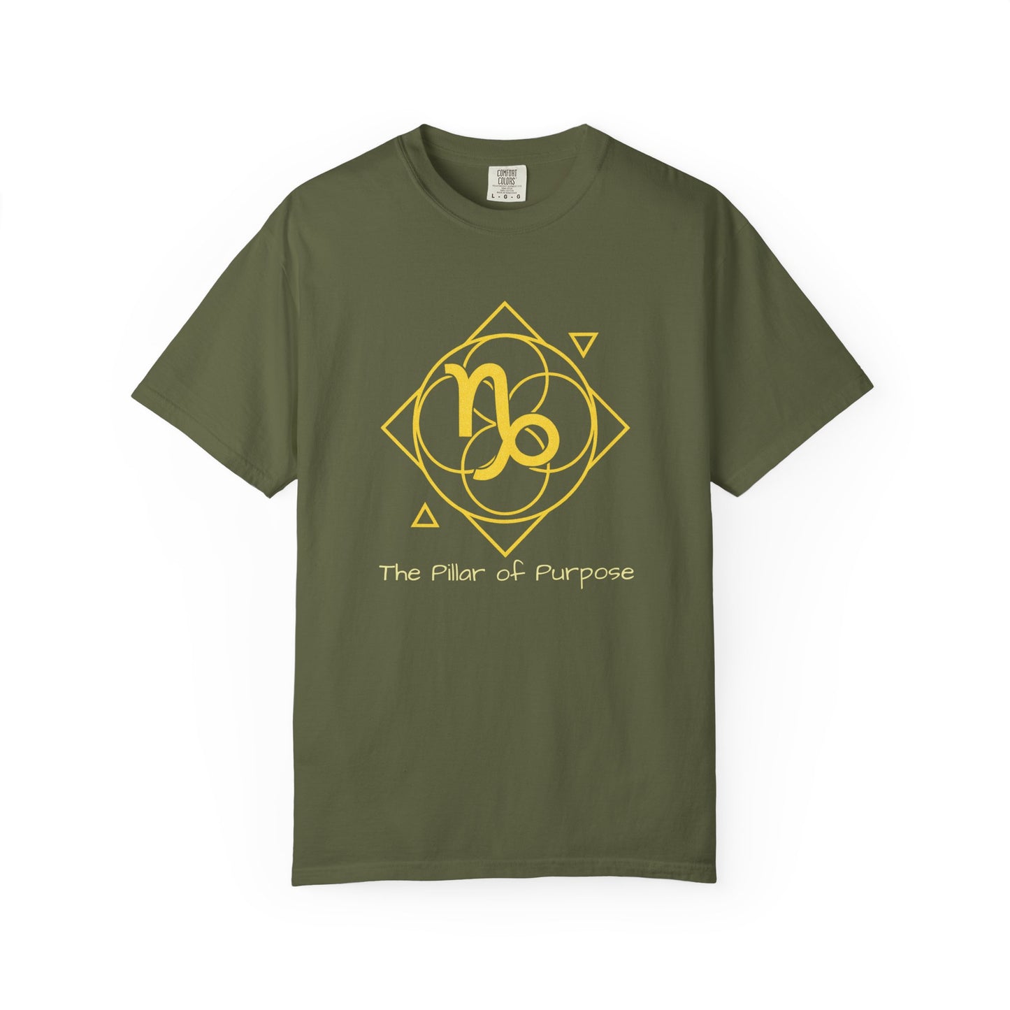 Capricorn Sacred Geometry T-Shirt | The Pillar of Purpose Tee in 13 different Colors | Astrology Gift