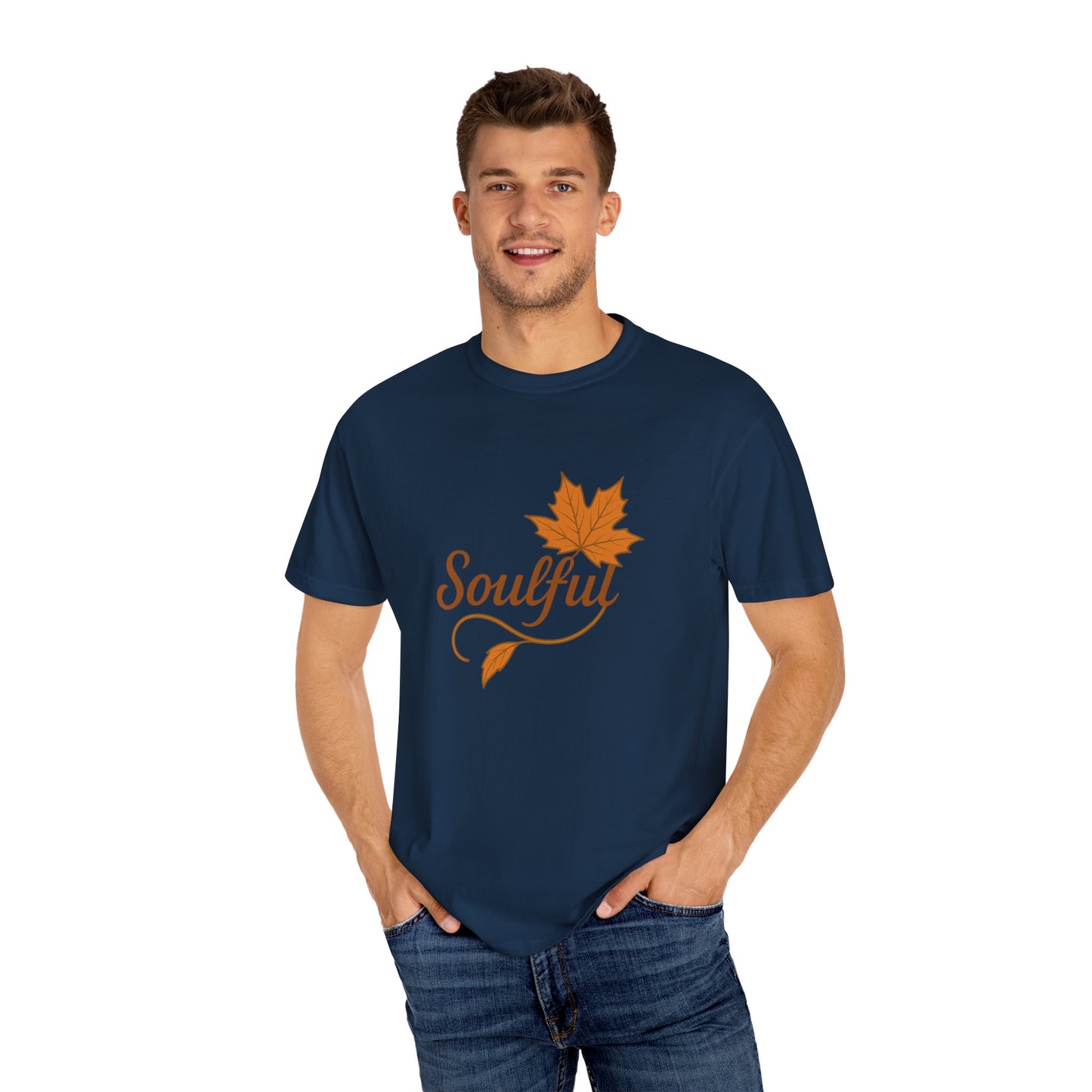 Soulful Maple Leaf T-Shirt | 100% Ring-Spun US Cotton | Autumn Spirit Tee | Nature Lover Gift | Grounded. Grateful. Glowing. | Spiritual Fall Totem Shirt