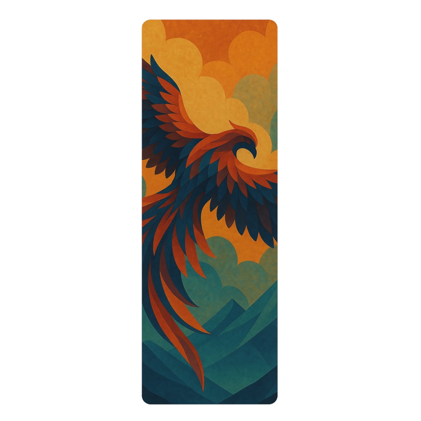 Flight of the Phoenix Mat | Rise, Soar & Transform | Mythical Agility with Mountain Vision