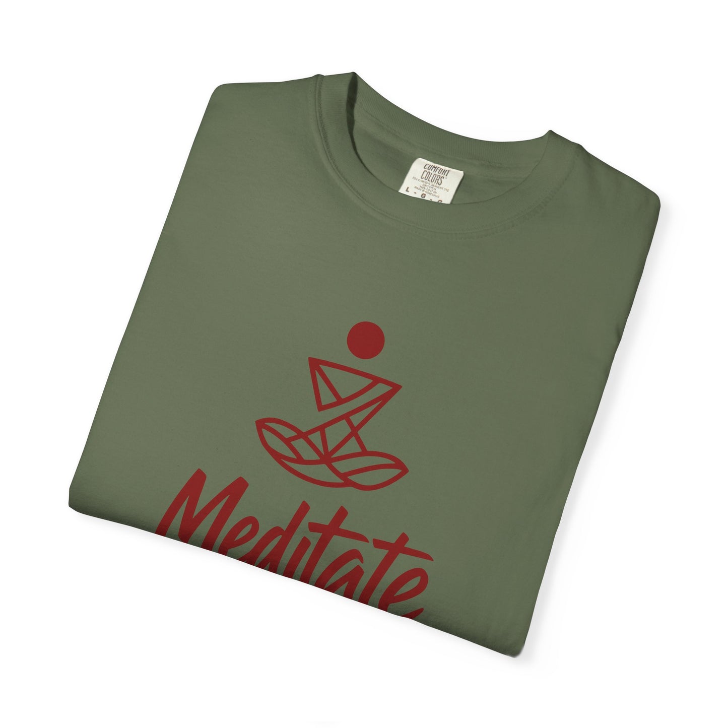 Meditate T-Shirt | 100% ring-spun US cotton | Spiritual Yoga Tee | Mindfulness Shirt | I Am Meditating Top