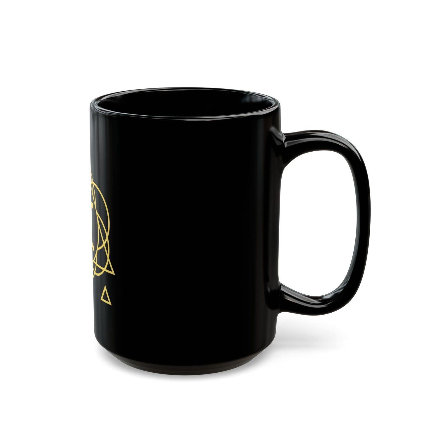 Gemini Sacred Geometry Black Mug for Coffee Lovers