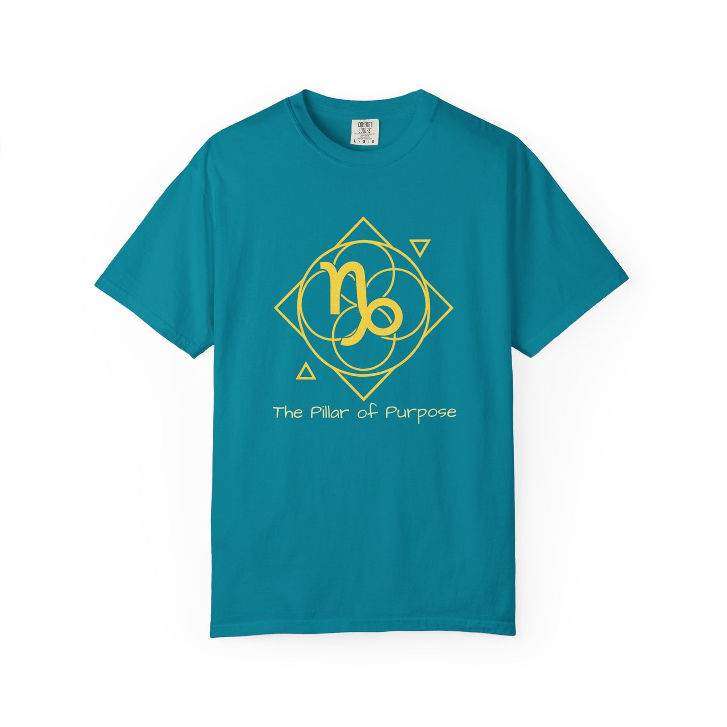 Capricorn Sacred Geometry T-Shirt | The Pillar of Purpose Tee in 13 different Colors | Astrology Gift
