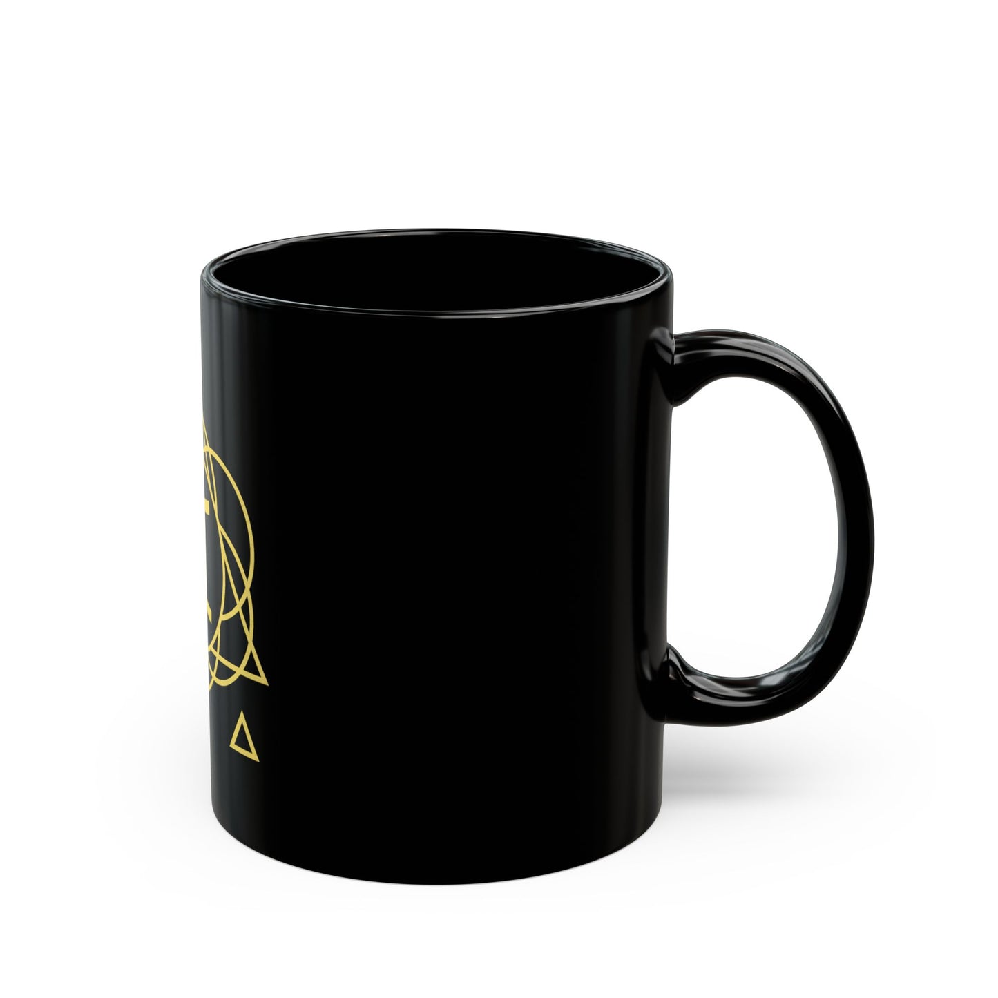 Gemini Sacred Geometry Black Mug for Coffee Lovers