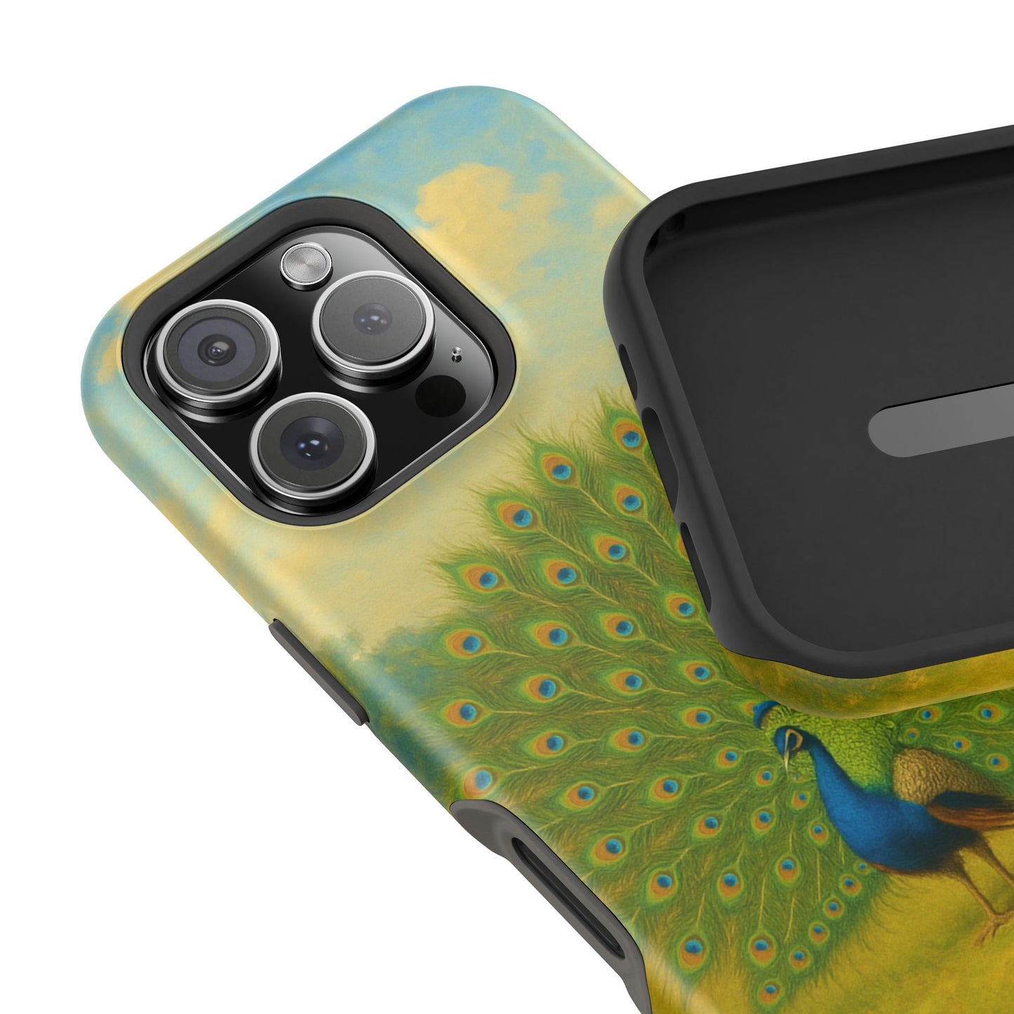 Peacock Art iPhone Case I Impact-Resistant Cover | SoulfulYarn Collection | Elegant Wildlife Design for iPhone