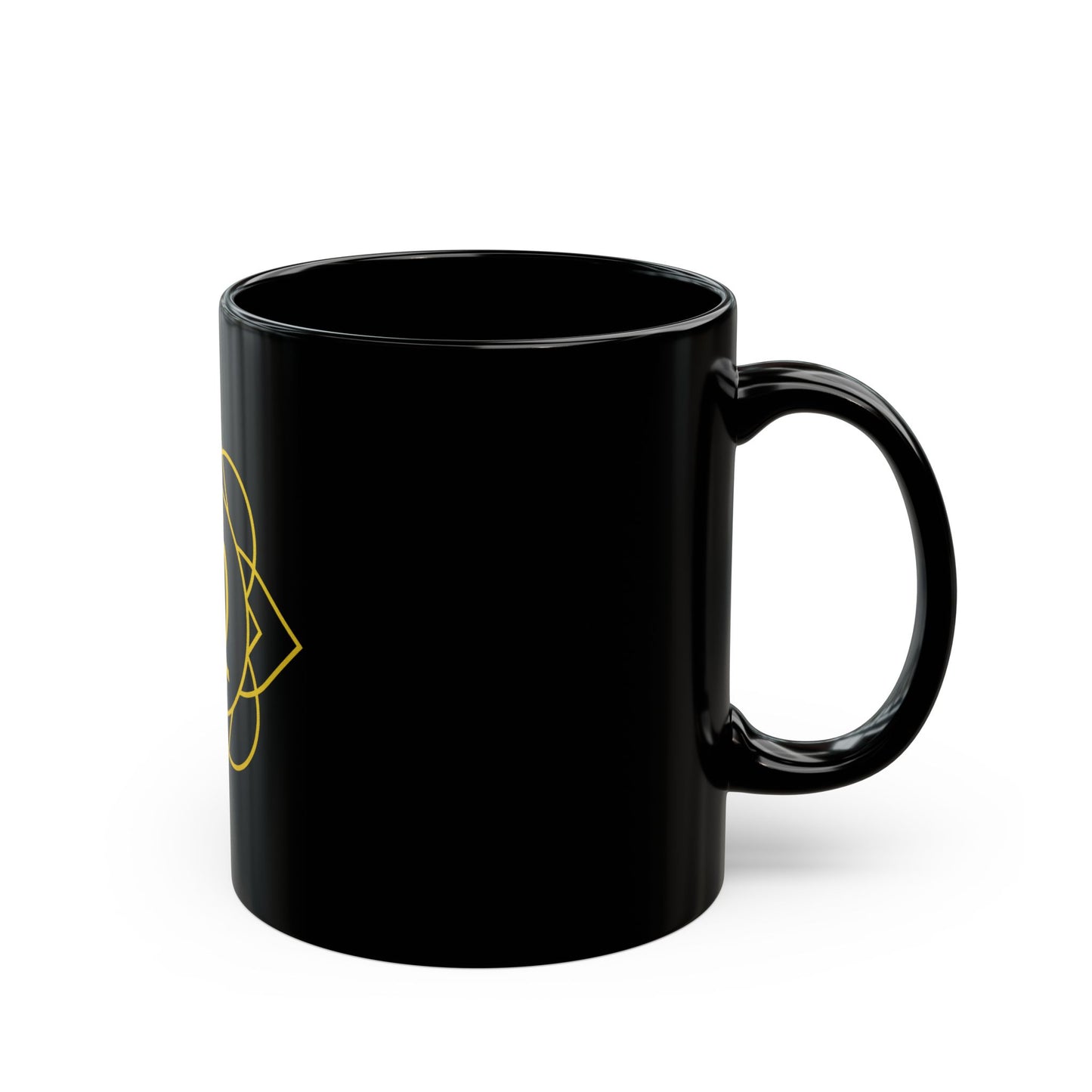 Virgo Sacred Geometry Black Mug for Coffee Lovers