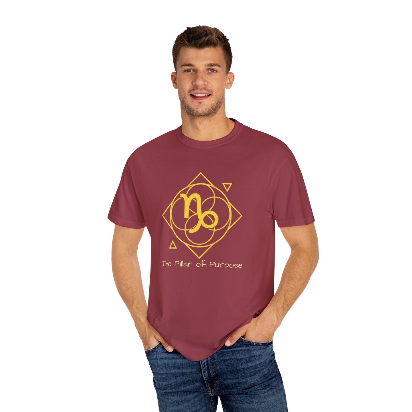 Capricorn Sacred Geometry T-Shirt | The Pillar of Purpose Tee in 13 different Colors | Astrology Gift