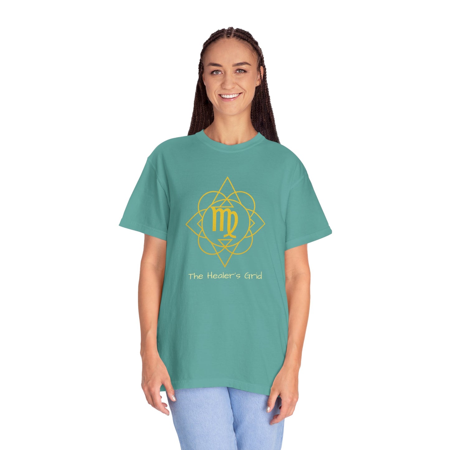 Virgo Sacred Geometry T-Shirt | The Healer’s Grid Tee in 13 different Colors | Astrology Gift
