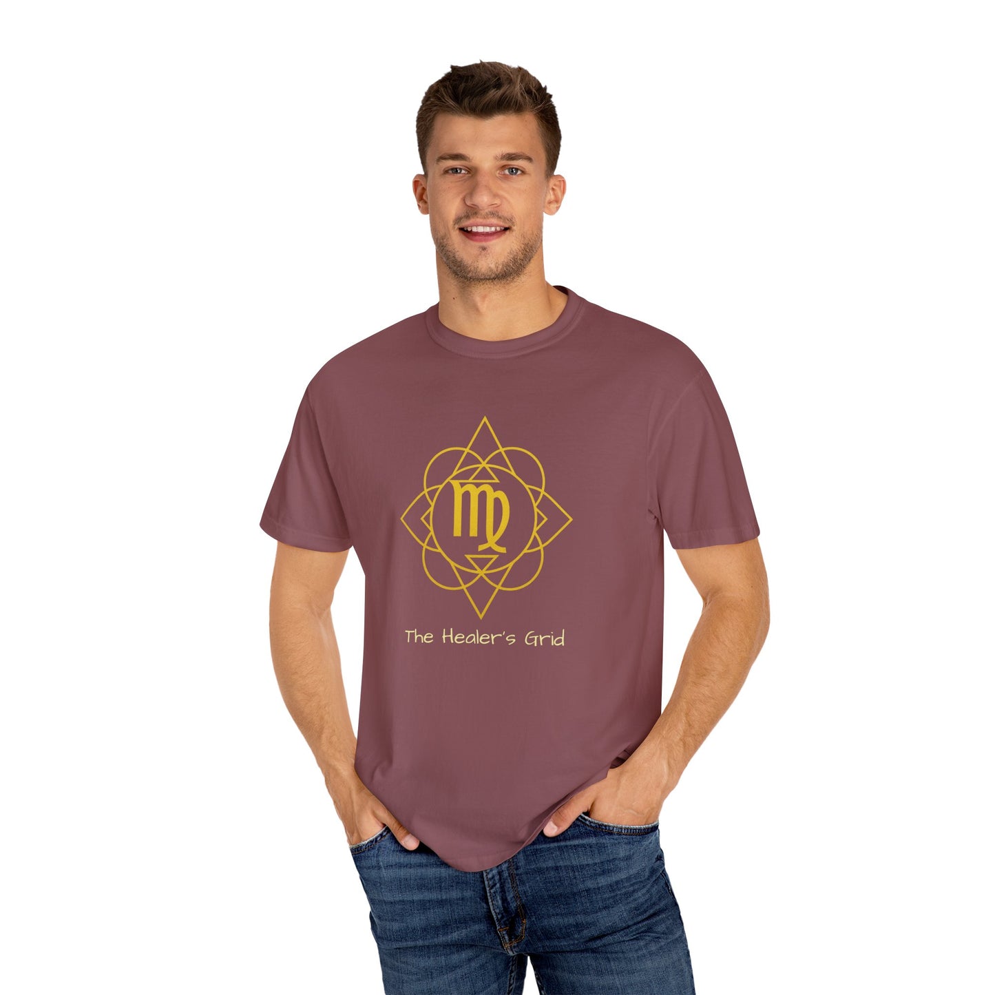 Virgo Sacred Geometry T-Shirt | The Healer’s Grid Tee in 13 different Colors | Astrology Gift