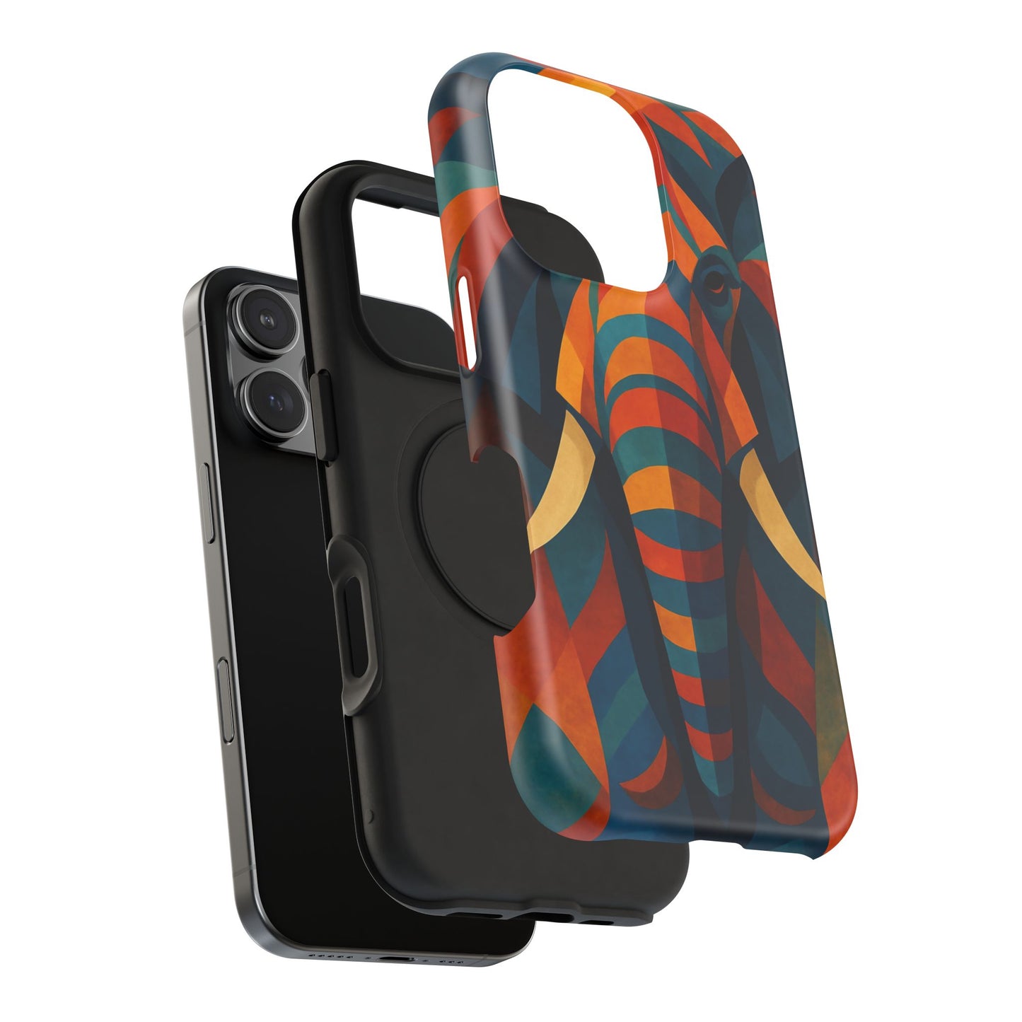 Majestic Elephant iPhone Case | Impact Resistant Cover | SoulfulYarn Collection | Bold Wildlife Art for iPhone
