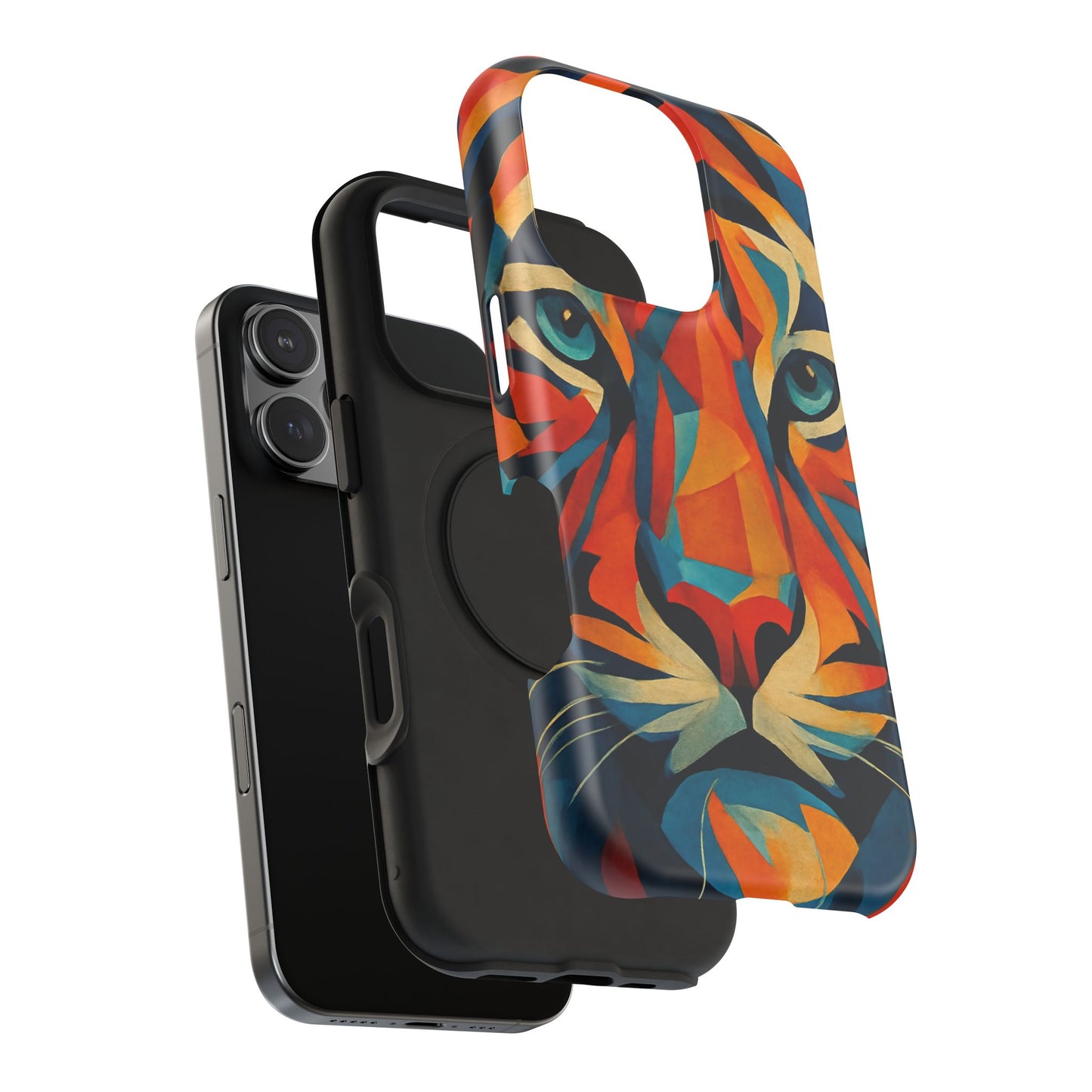 Fierce Tiger iPhone Case | Impact Resistant Cover | SoulfulYarn Collection | Bold Wildlife Art for iPhone