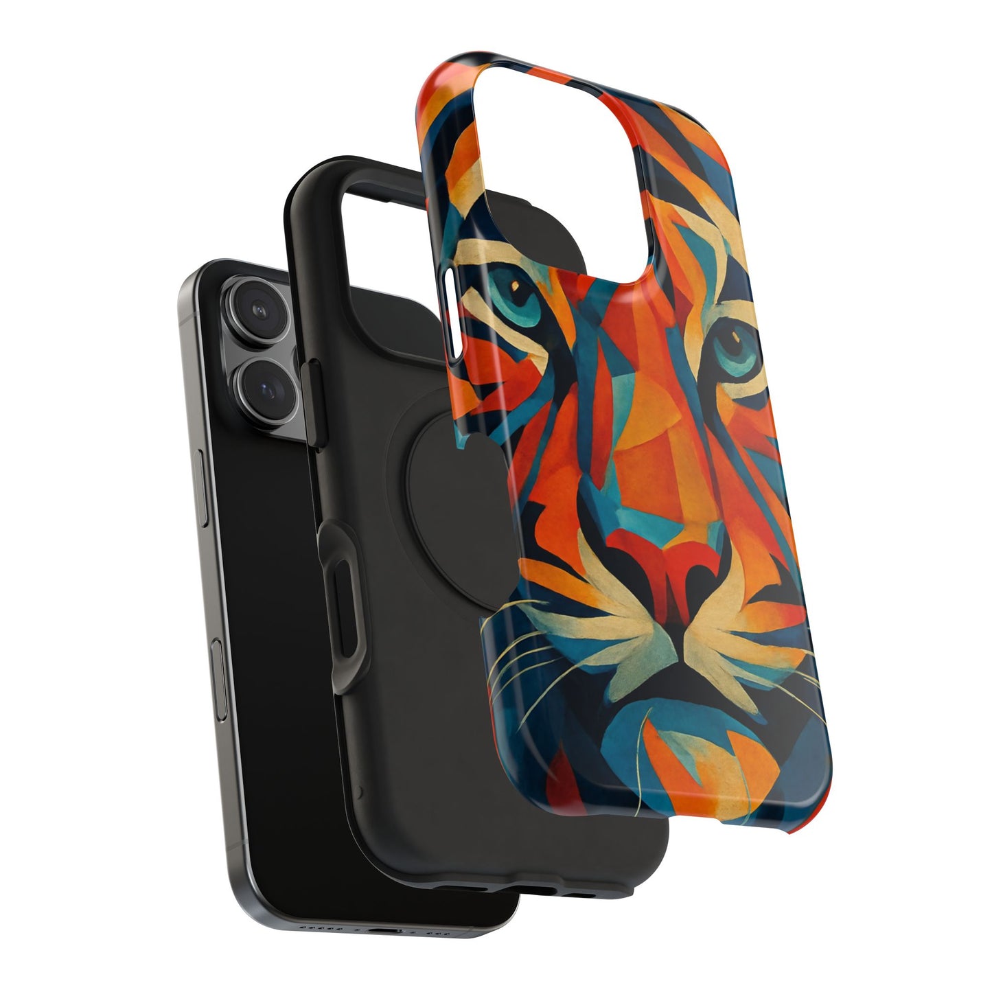 Fierce Tiger iPhone Case | Impact Resistant Cover | SoulfulYarn Collection | Bold Wildlife Art for iPhone