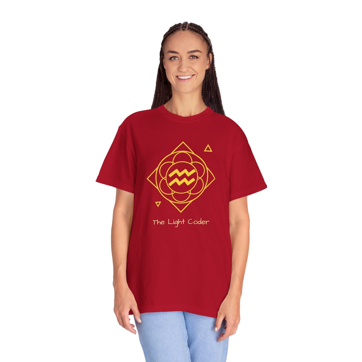 Aquarius Sacred Geometry T-Shirt | The Light Coder Tee in 13 different Colors | Astrology Gift