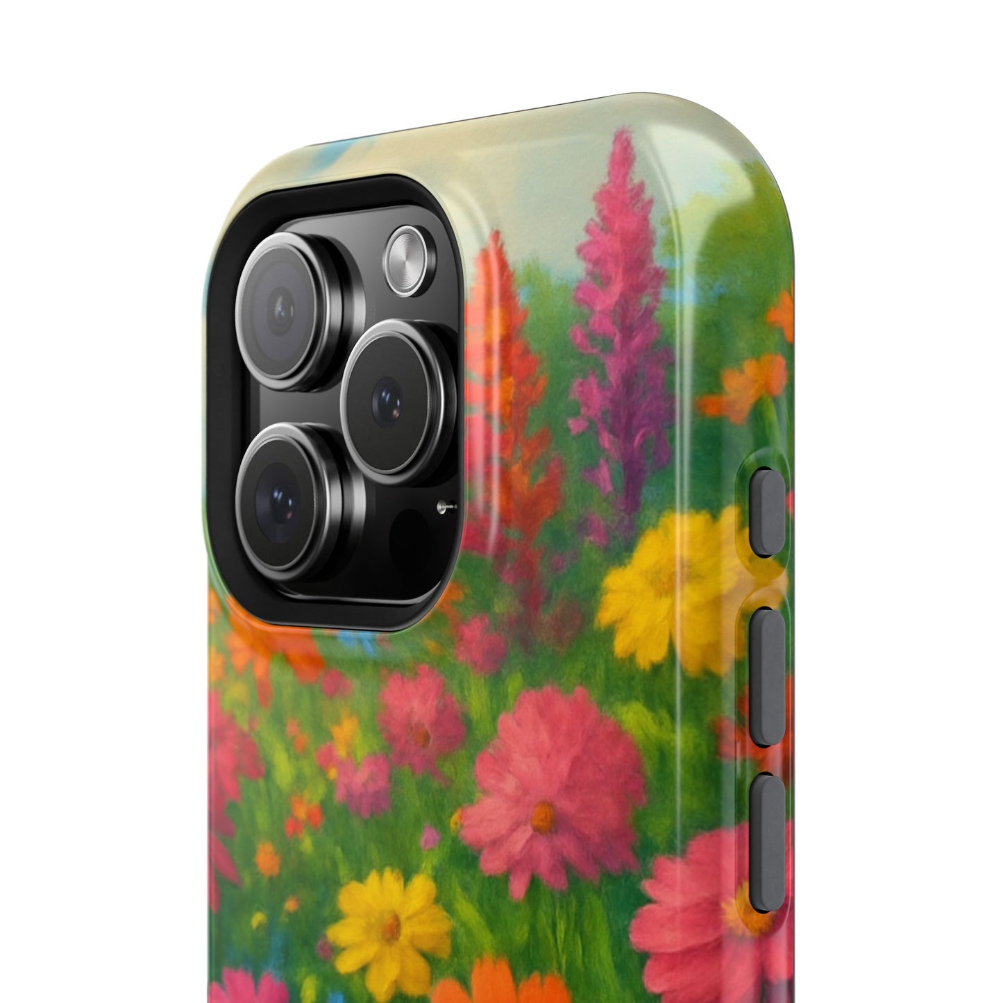 Blooming Garden iPhone Case I Impact Resistant Cover | SoulfulYarn Collection | Vibrant Floral Art for iPhone
