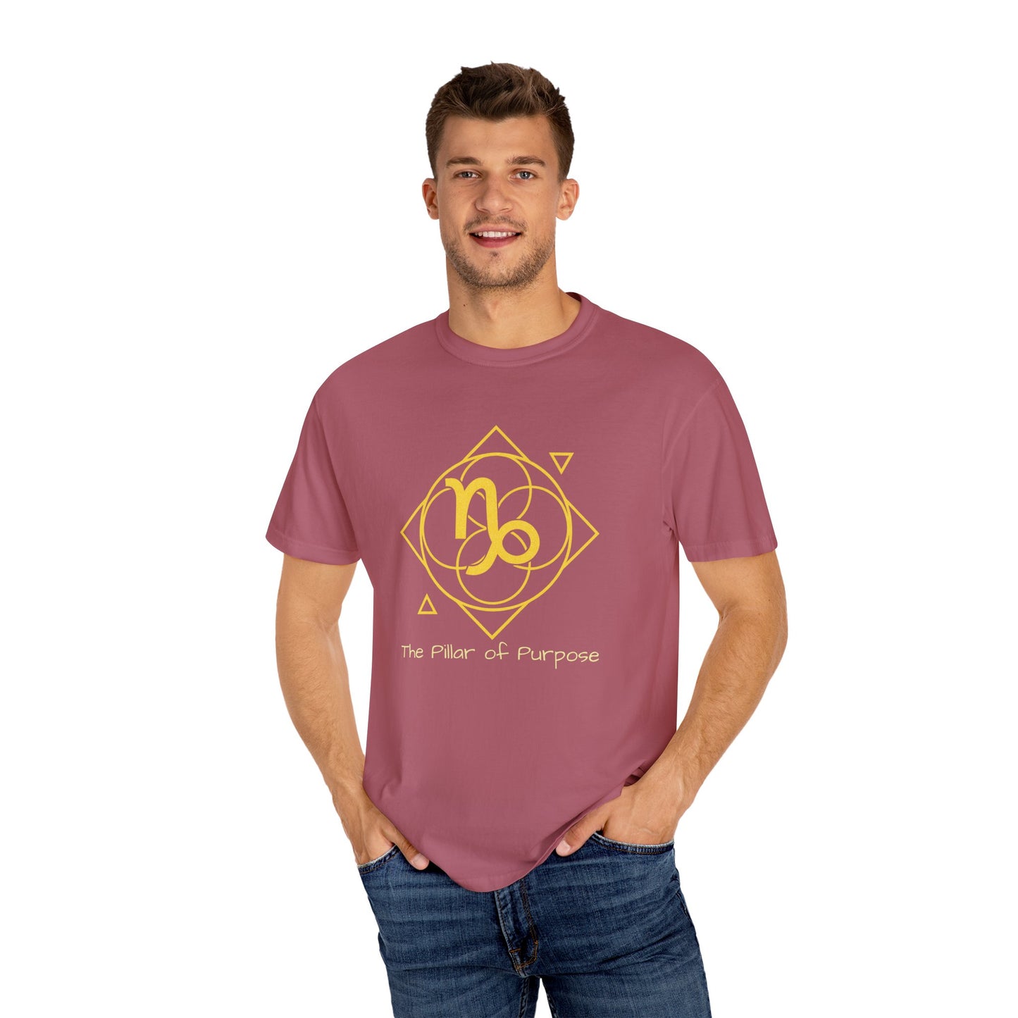 Capricorn Sacred Geometry T-Shirt | The Pillar of Purpose Tee in 13 different Colors | Astrology Gift