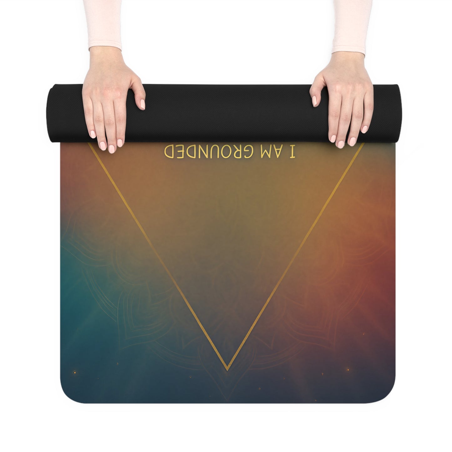 Affirmation Triangle Mat | Ground. Expand. Rise.