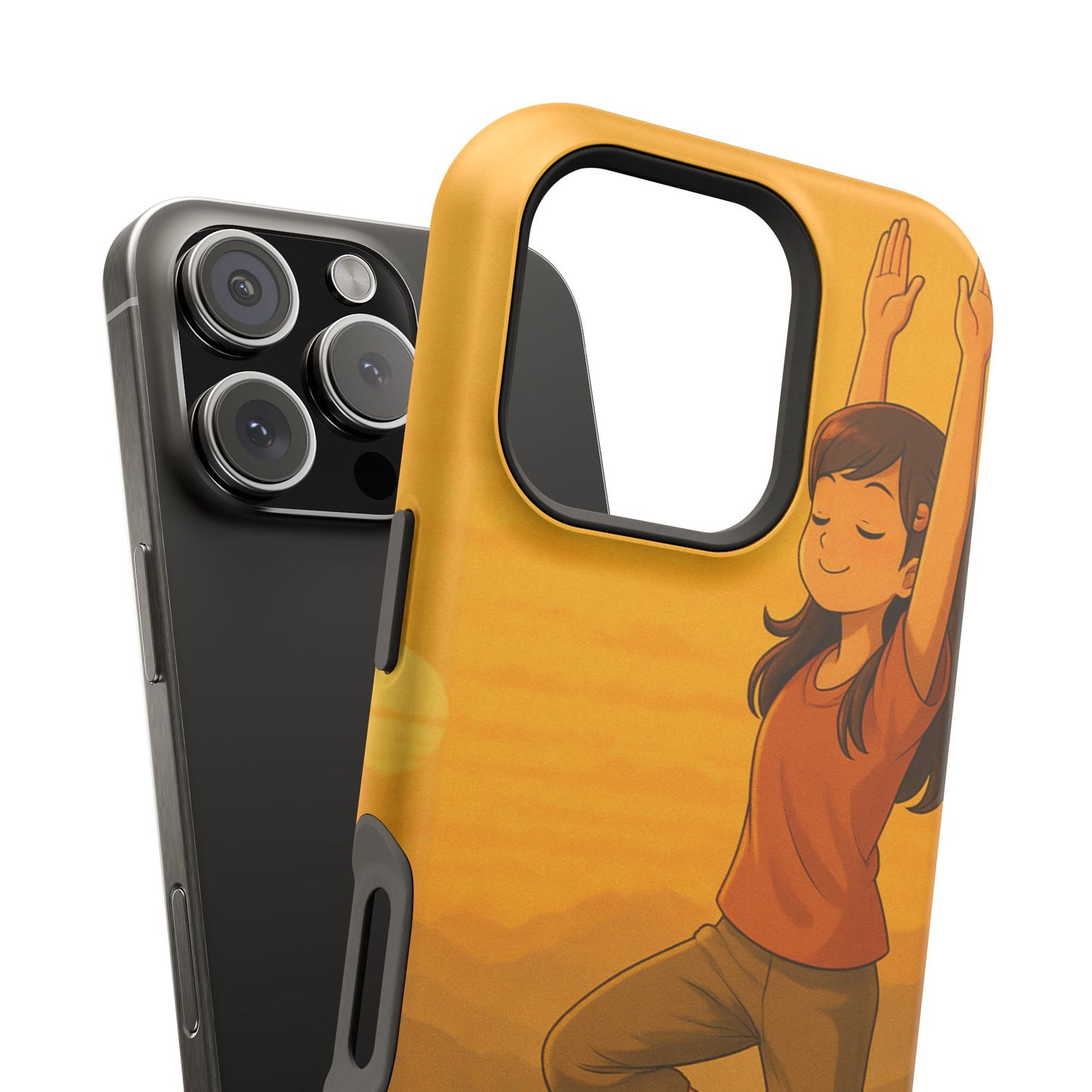 A Soul in Balance iPhone Case | Impact Resistant Cover | SoulfulYarn Collection | Mindful Yoga Art for iPhone
