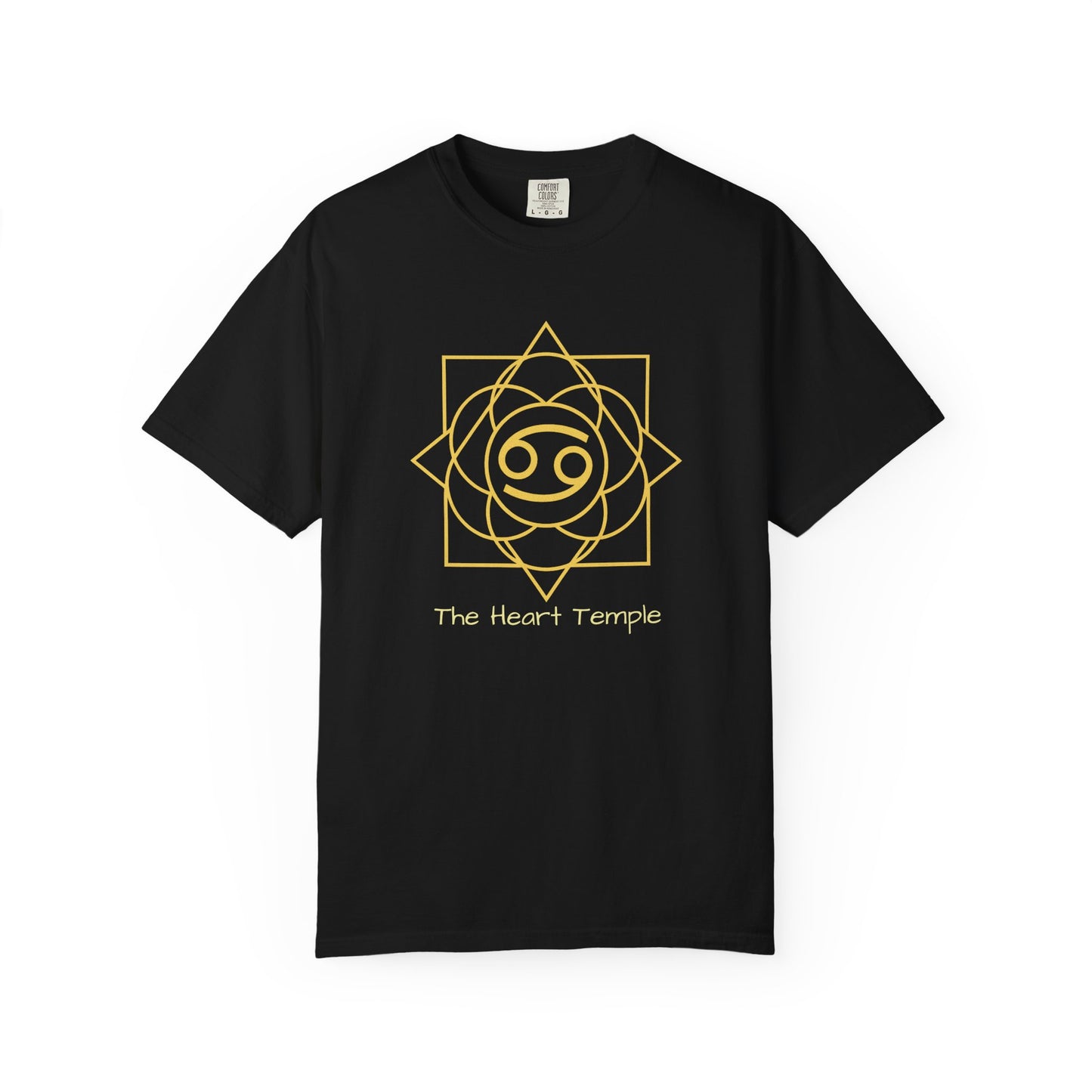 Cancer Sacred Geometry T-Shirt | The Heart Temple Tee in 13 different Colors | Astrology Gift