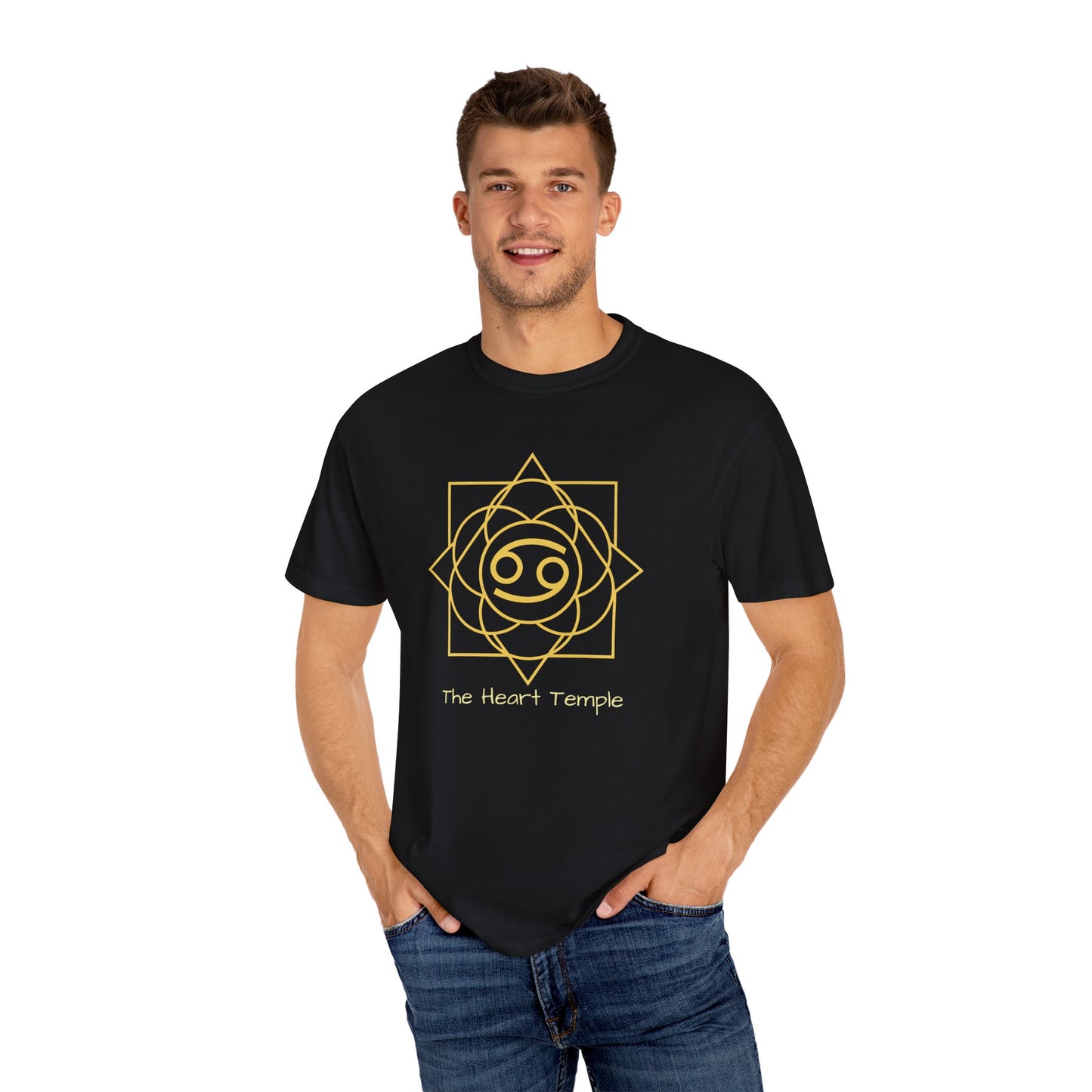 Cancer Sacred Geometry T-Shirt | The Heart Temple Tee in 13 different Colors | Astrology Gift