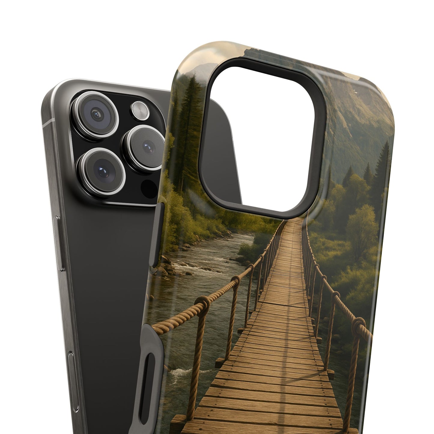 Bridge to Serenity iPhone Case | SoulfulYarn Collection | Nature Pathway Design for iPhone