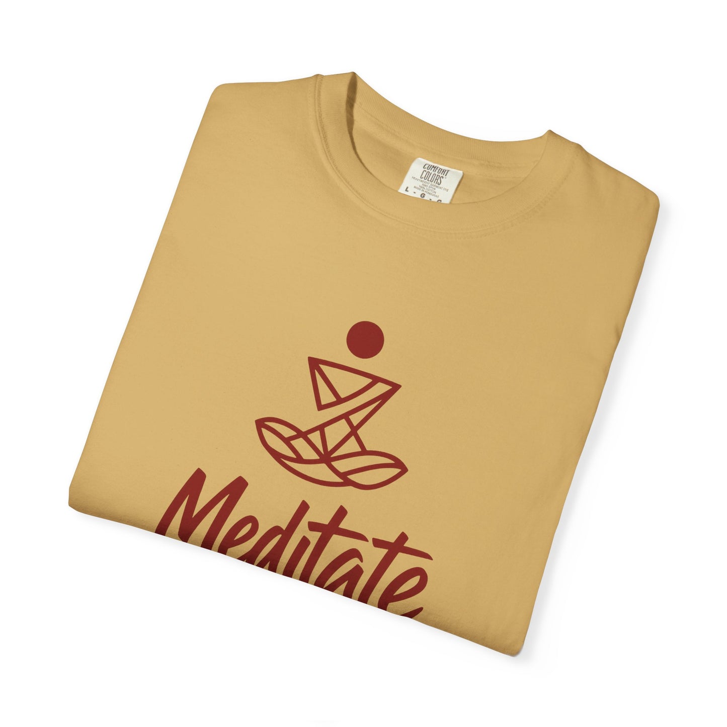 Meditate T-Shirt | 100% ring-spun US cotton | Spiritual Yoga Tee | Mindfulness Shirt | I Am Meditating Top