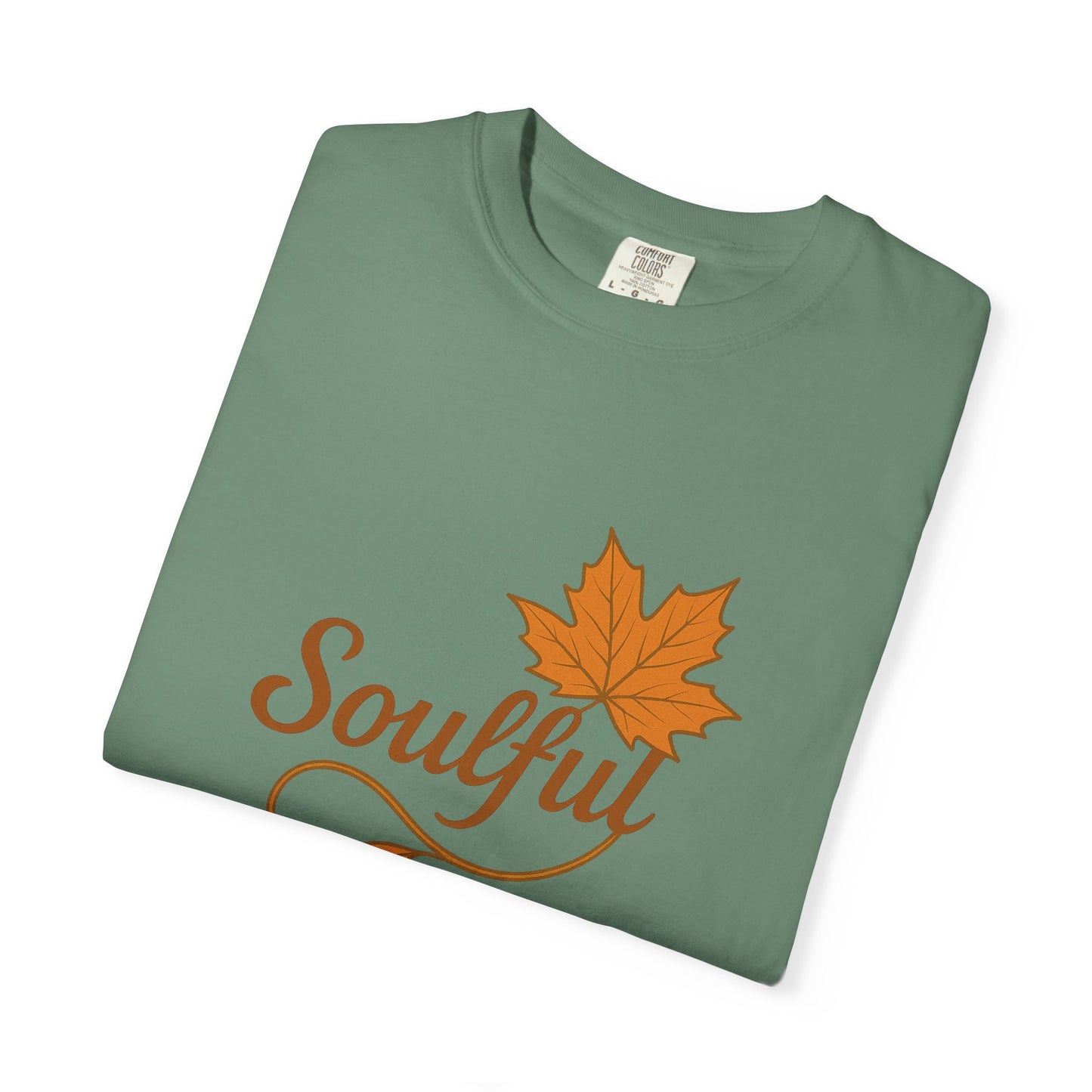 Soulful Maple Leaf T-Shirt | 100% Ring-Spun US Cotton | Autumn Spirit Tee | Nature Lover Gift | Grounded. Grateful. Glowing. | Spiritual Fall Totem Shirt