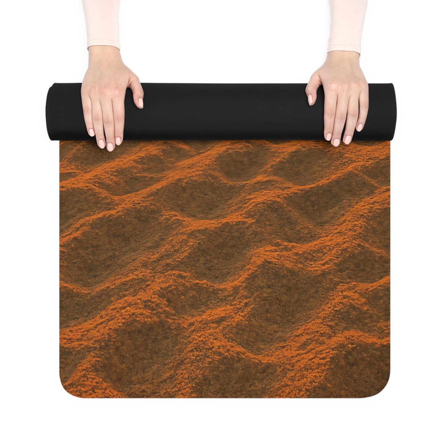 Sunrise Beach Yoga Mat | Energizing Morning Shoreline Design | Yoga Mat with Strap