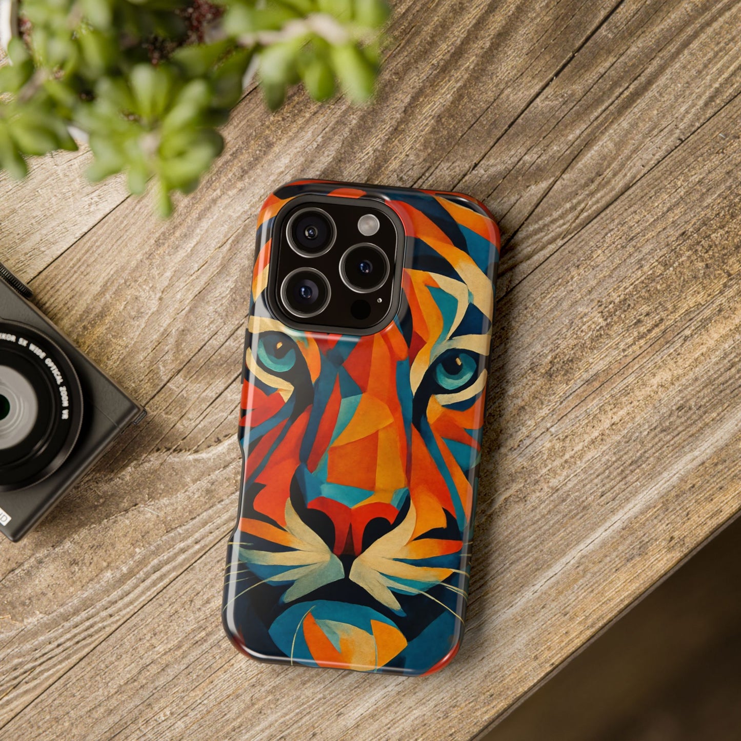 Fierce Tiger iPhone Case | Impact Resistant Cover | SoulfulYarn Collection | Bold Wildlife Art for iPhone