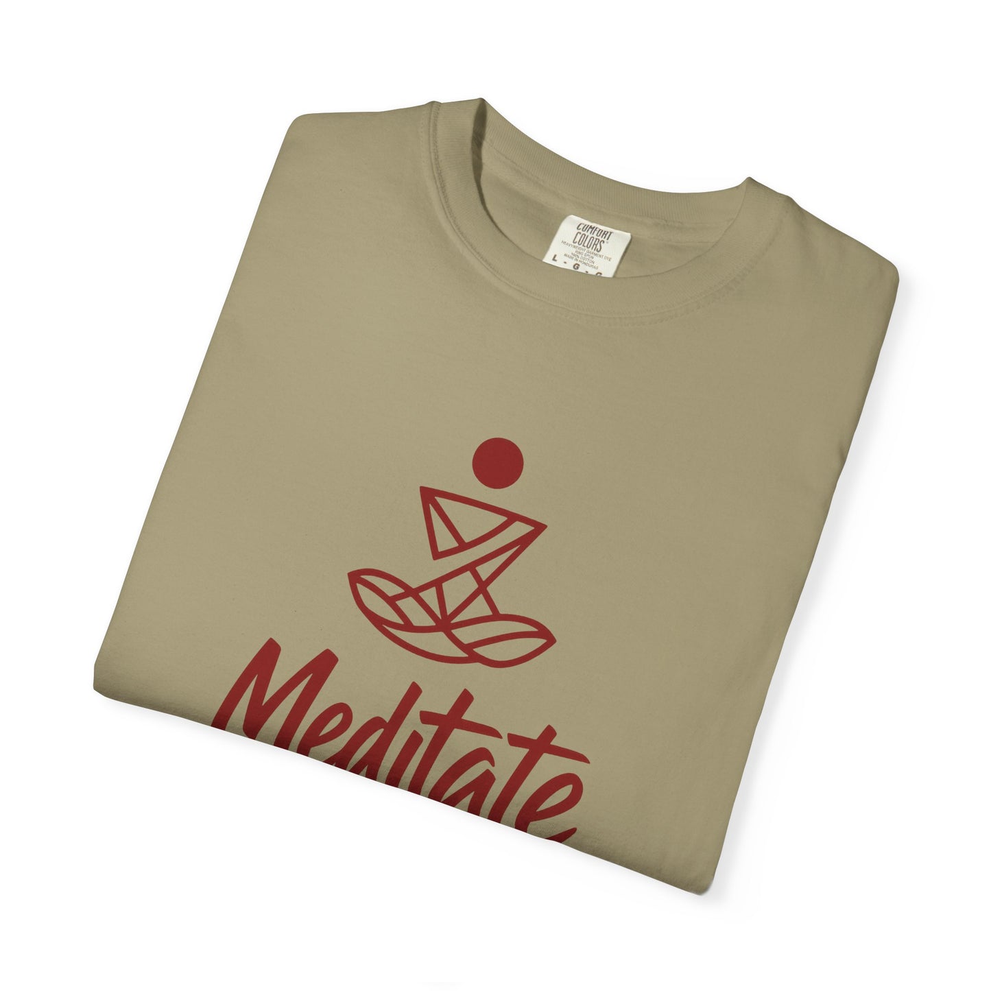 Meditate T-Shirt | 100% ring-spun US cotton | Spiritual Yoga Tee | Mindfulness Shirt | I Am Meditating Top