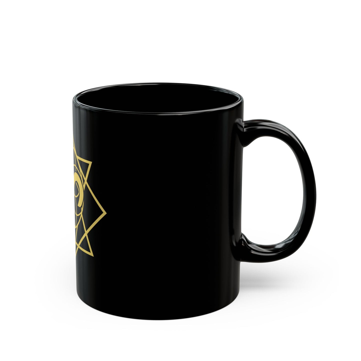 Aries Sacred Geometry Black Mug for Coffee Lovers