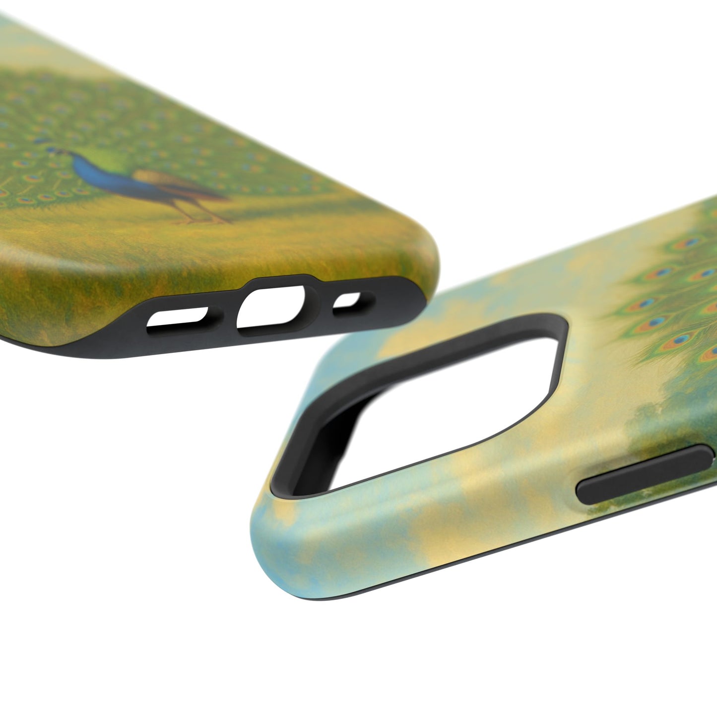 Peacock Art iPhone Case I Impact-Resistant Cover | SoulfulYarn Collection | Elegant Wildlife Design for iPhone