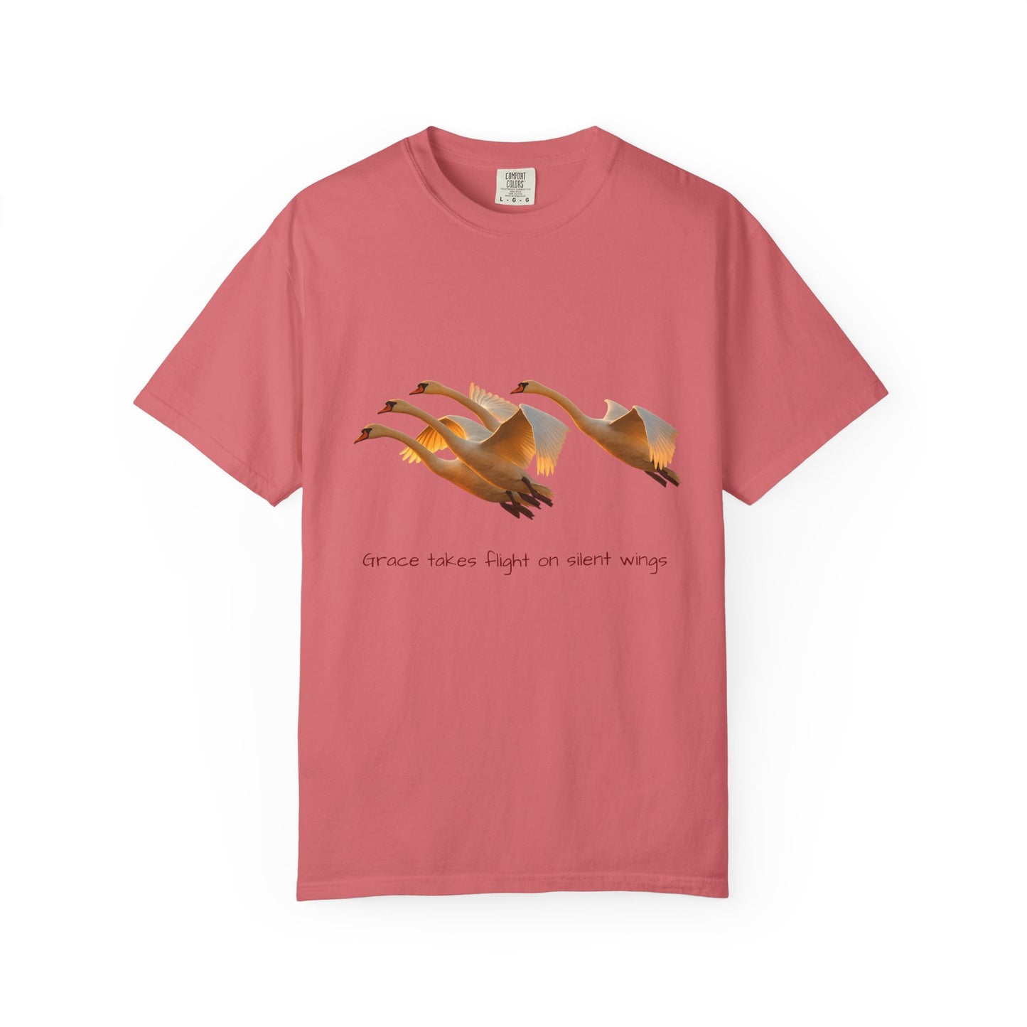Flight of Cranes T-Shirt | 100% Ring-Spun US Cotton | Spiritual Yoga Tee | Mindfulness Shirt | Grace & Freedom Top