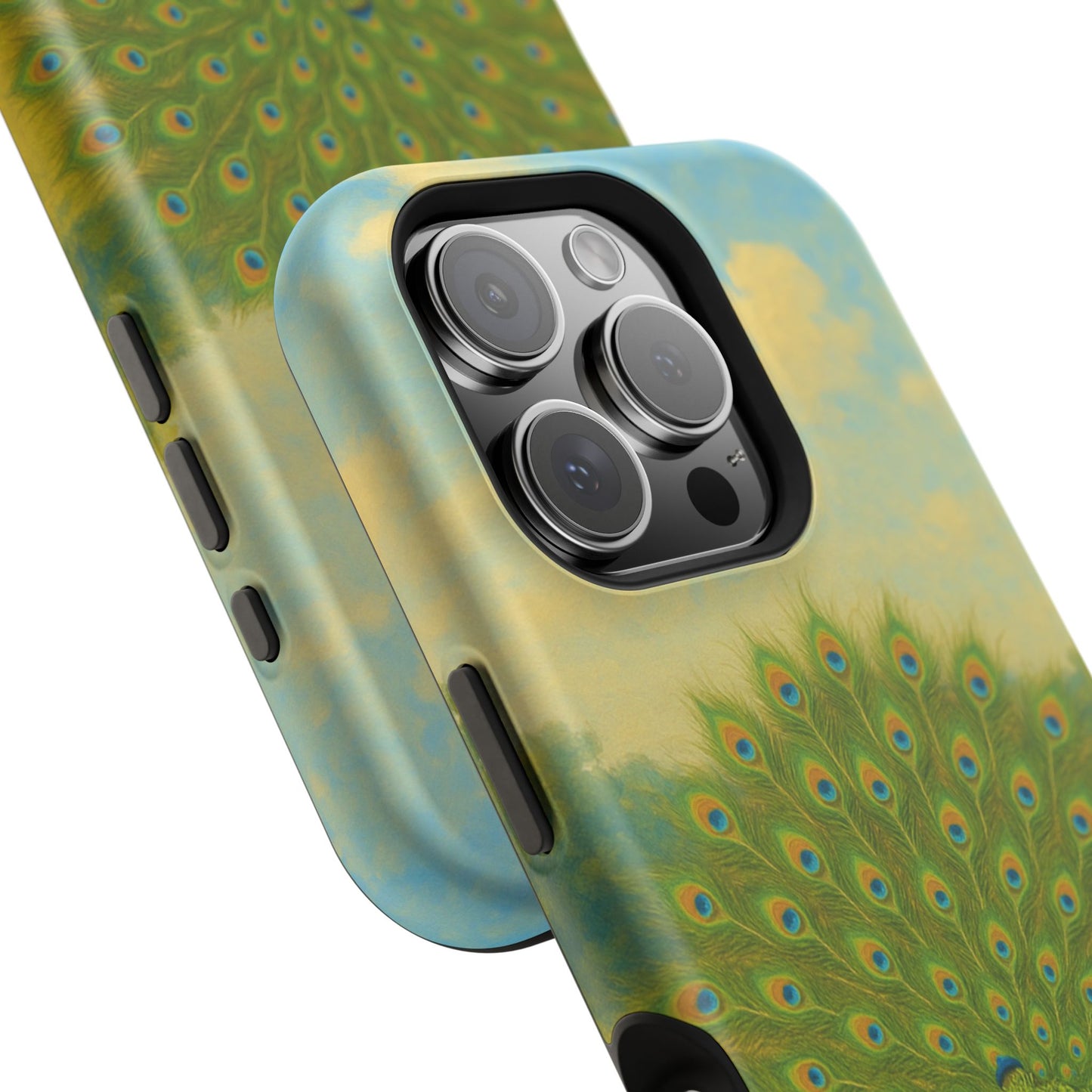 Peacock Art iPhone Case I Impact-Resistant Cover | SoulfulYarn Collection | Elegant Wildlife Design for iPhone