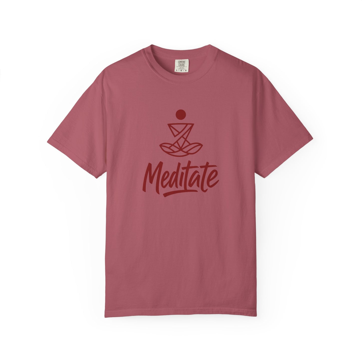 Meditate T-Shirt | 100% ring-spun US cotton | Spiritual Yoga Tee | Mindfulness Shirt | I Am Meditating Top