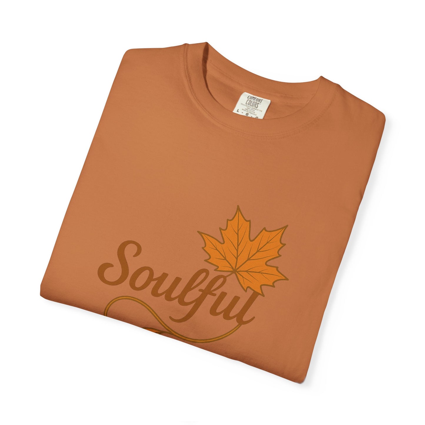 Soulful Maple Leaf T-Shirt | 100% Ring-Spun US Cotton | Autumn Spirit Tee | Nature Lover Gift | Grounded. Grateful. Glowing. | Spiritual Fall Totem Shirt