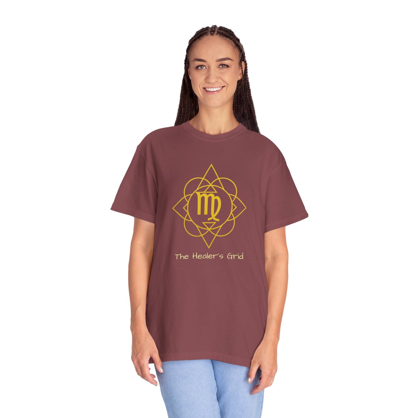 Virgo Sacred Geometry T-Shirt | The Healer’s Grid Tee in 13 different Colors | Astrology Gift