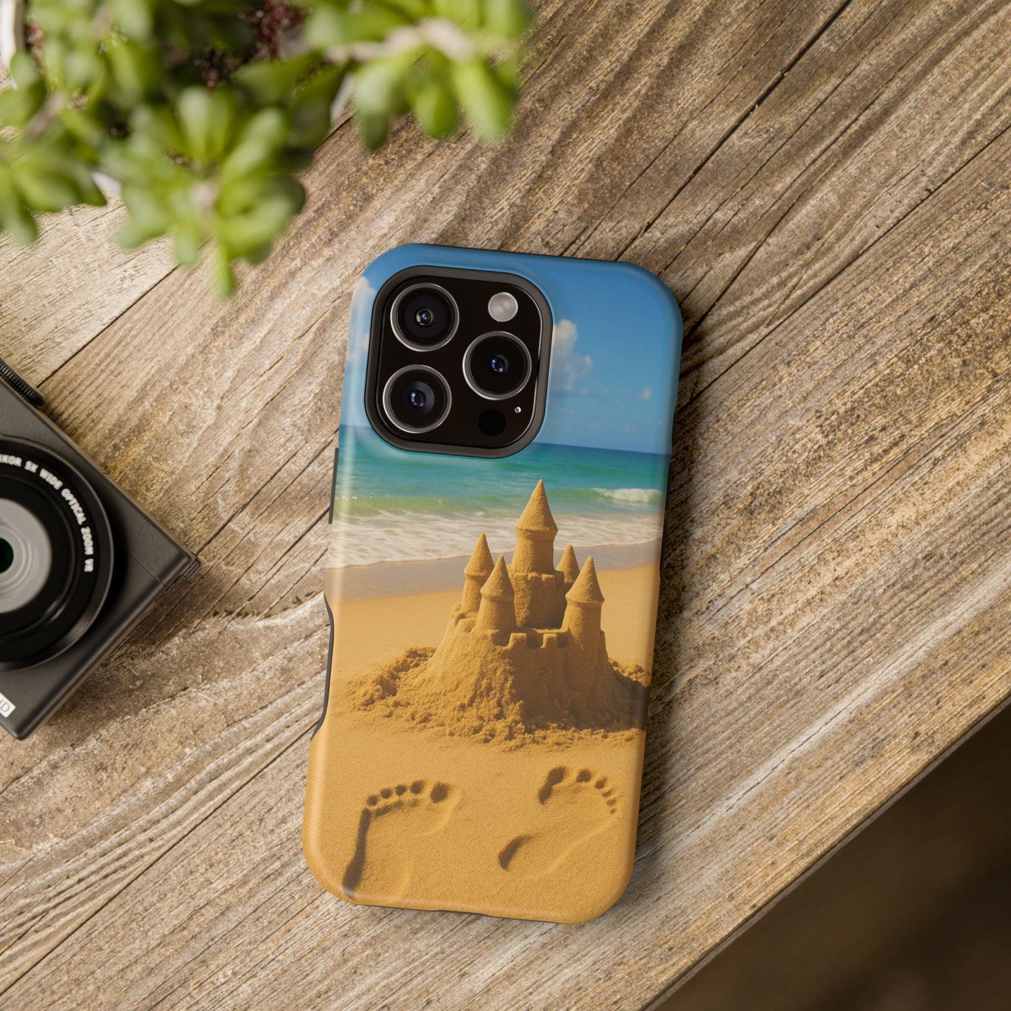 Castle of Dreams iPhone Case I Impact Resistant Dual Layer Cover | SoulfulYarn Collection | Soulful Beach Art for iPhone Lovers