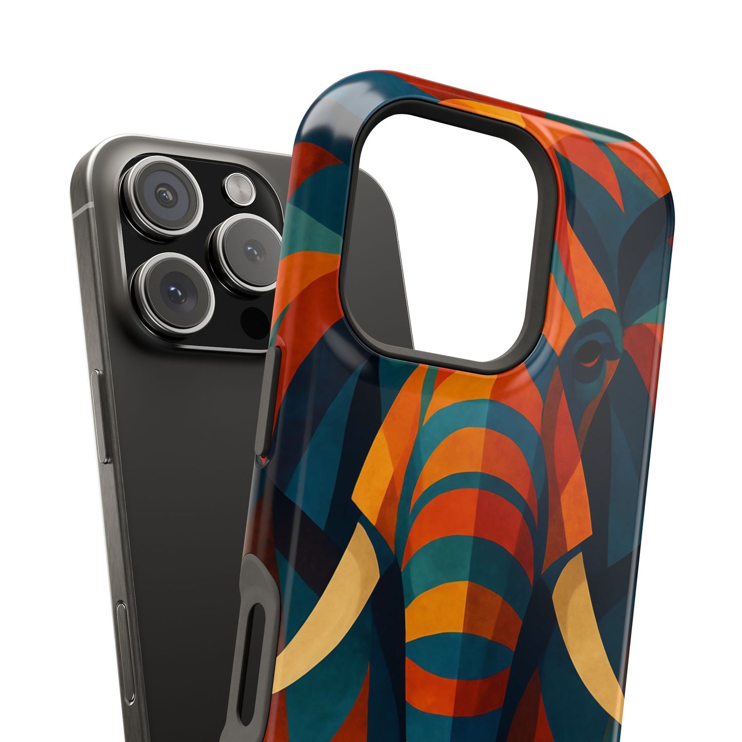 Majestic Elephant iPhone Case | Impact Resistant Cover | SoulfulYarn Collection | Bold Wildlife Art for iPhone