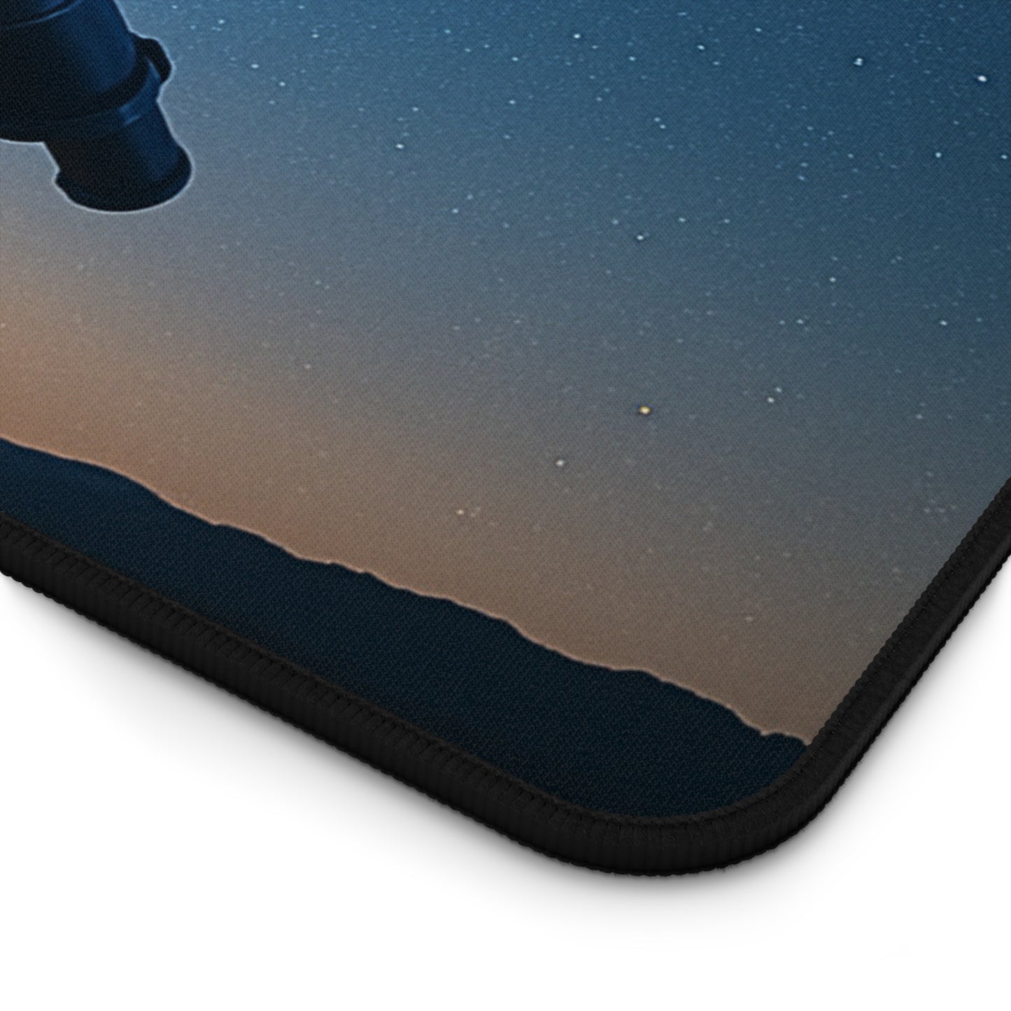 Starry Night Desk Mat I Celestial Telescope Design I SoulfulYarn Collection Gift for Astronomy Lovers, Writers, and Dreamers