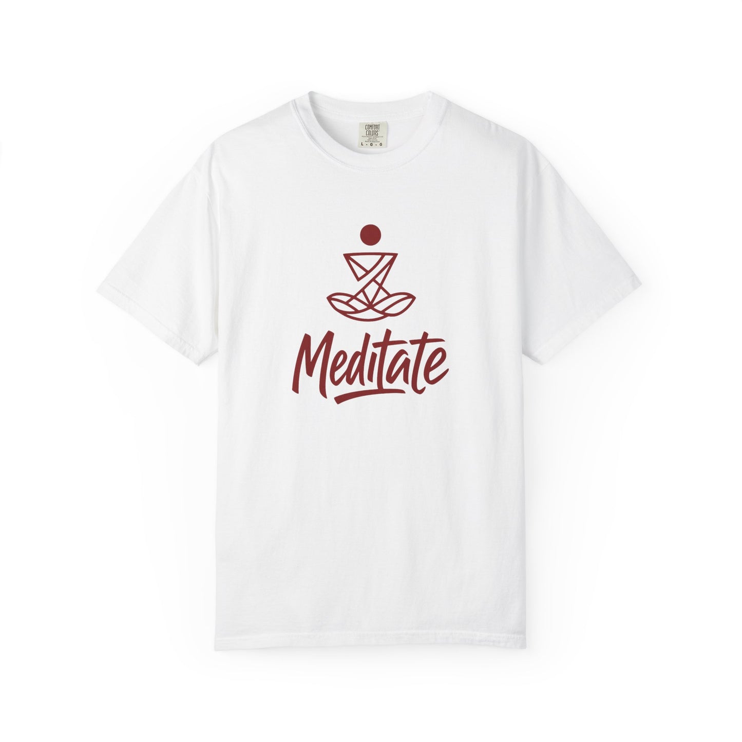 Meditate T-Shirt | 100% ring-spun US cotton | Spiritual Yoga Tee | Mindfulness Shirt | I Am Meditating Top