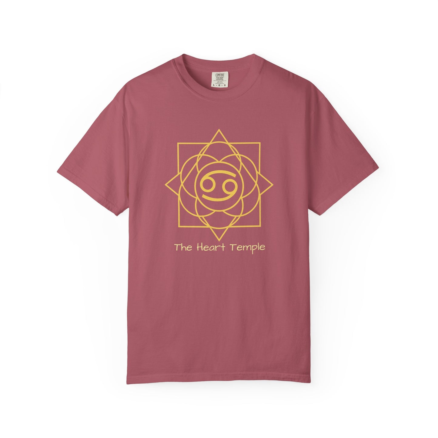 Cancer Sacred Geometry T-Shirt | The Heart Temple Tee in 13 different Colors | Astrology Gift