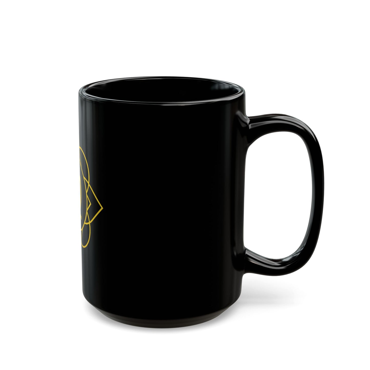 Virgo Sacred Geometry Black Mug for Coffee Lovers