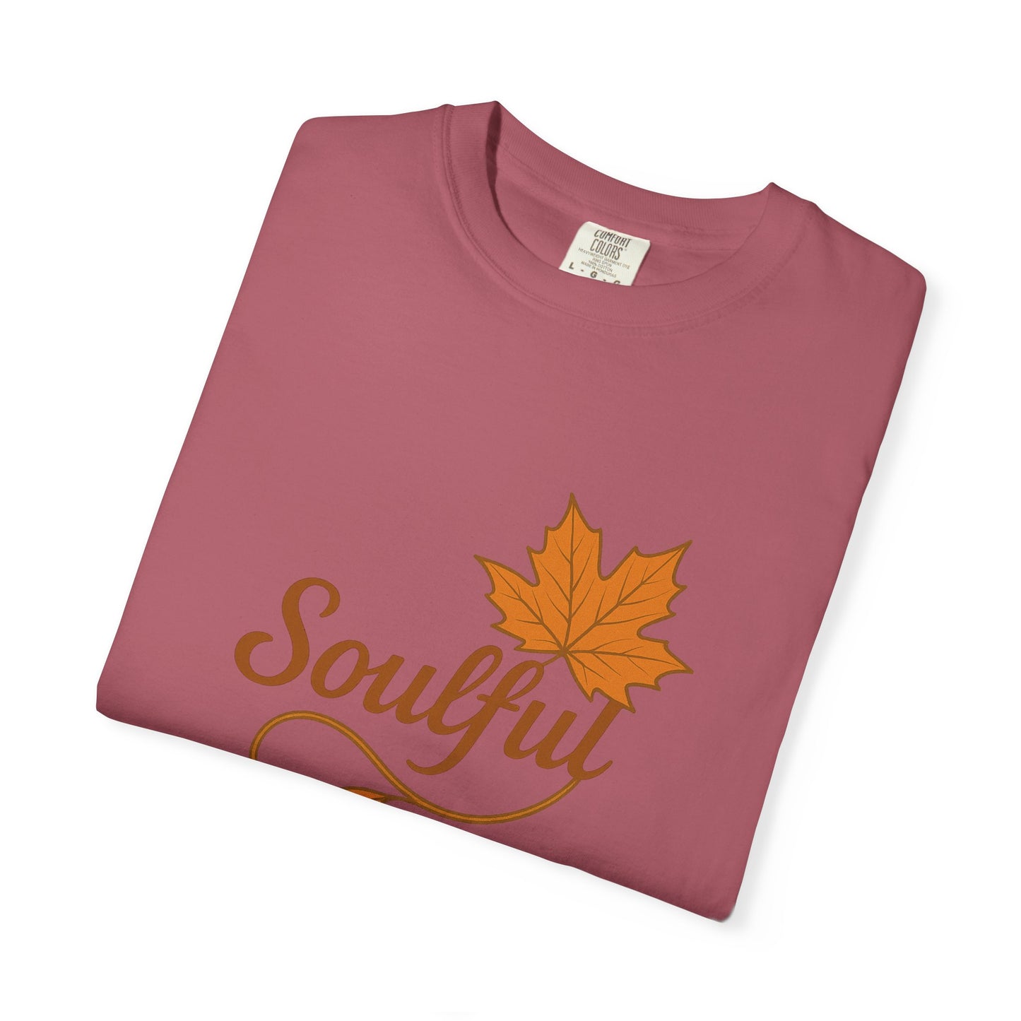 Soulful Maple Leaf T-Shirt | 100% Ring-Spun US Cotton | Autumn Spirit Tee | Nature Lover Gift | Grounded. Grateful. Glowing. | Spiritual Fall Totem Shirt