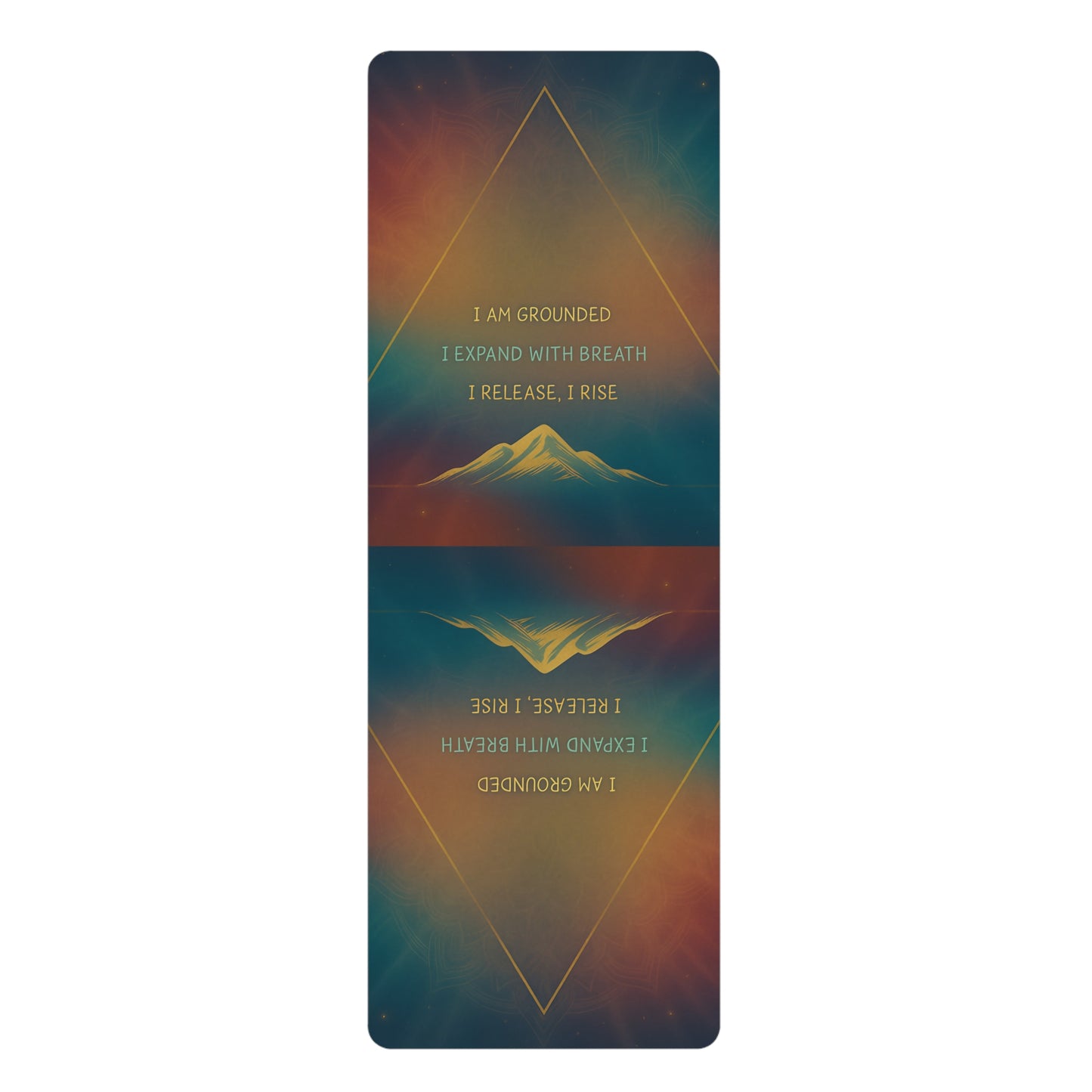 Affirmation Triangle Mat | Ground. Expand. Rise.