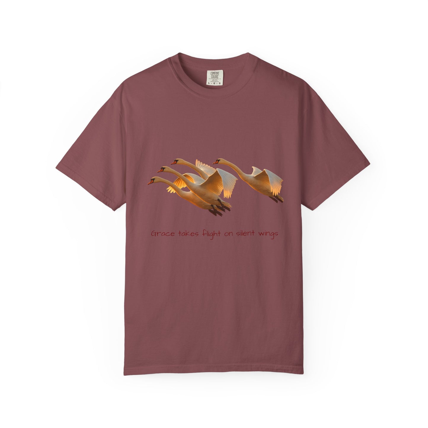 Flight of Cranes T-Shirt | 100% Ring-Spun US Cotton | Spiritual Yoga Tee | Mindfulness Shirt | Grace & Freedom Top