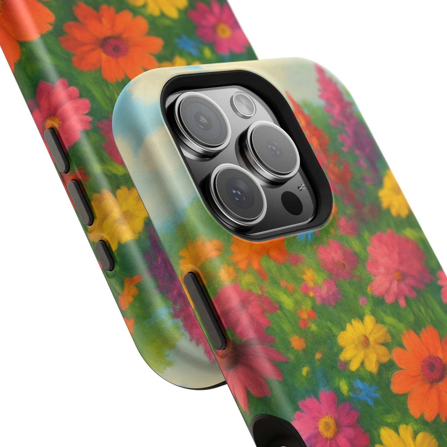 Blooming Garden iPhone Case I Impact Resistant Cover | SoulfulYarn Collection | Vibrant Floral Art for iPhone