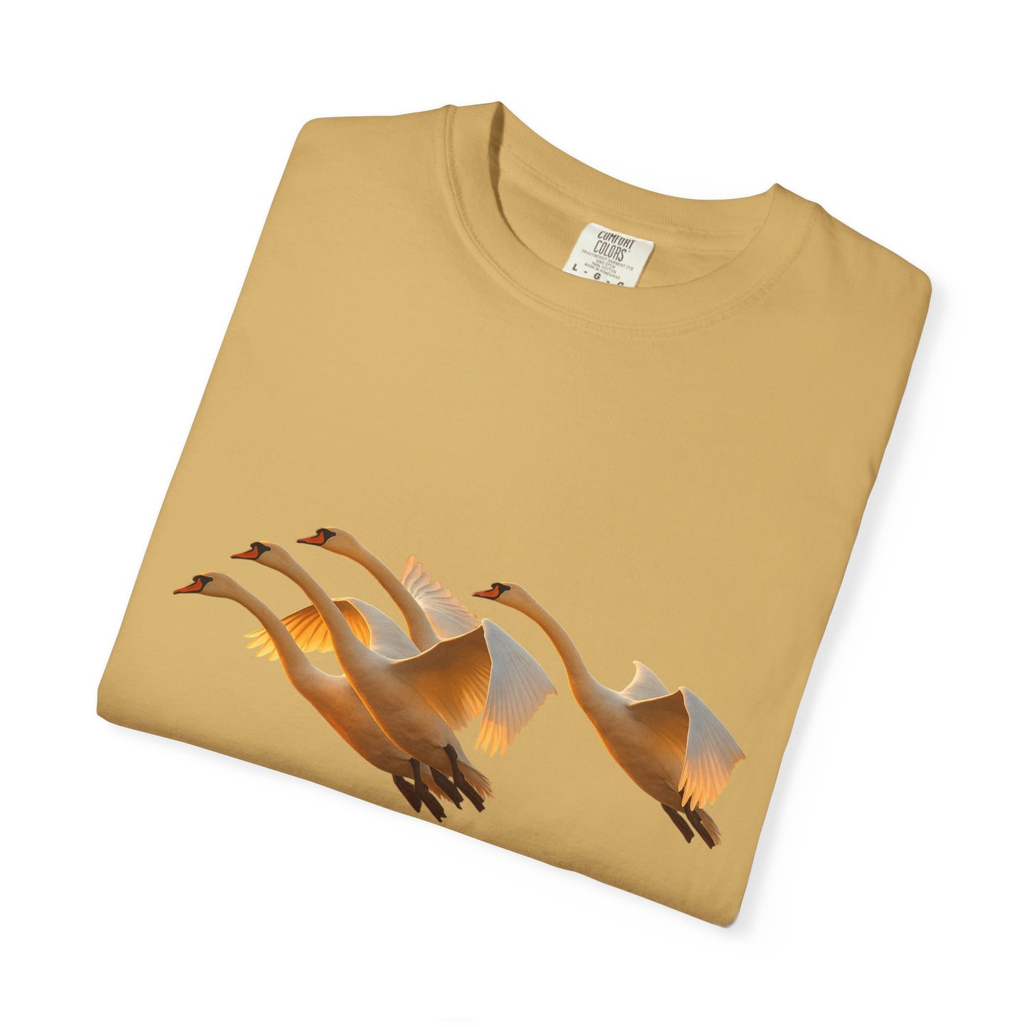 Flight of Cranes T-Shirt | 100% Ring-Spun US Cotton | Spiritual Yoga Tee | Mindfulness Shirt | Grace & Freedom Top
