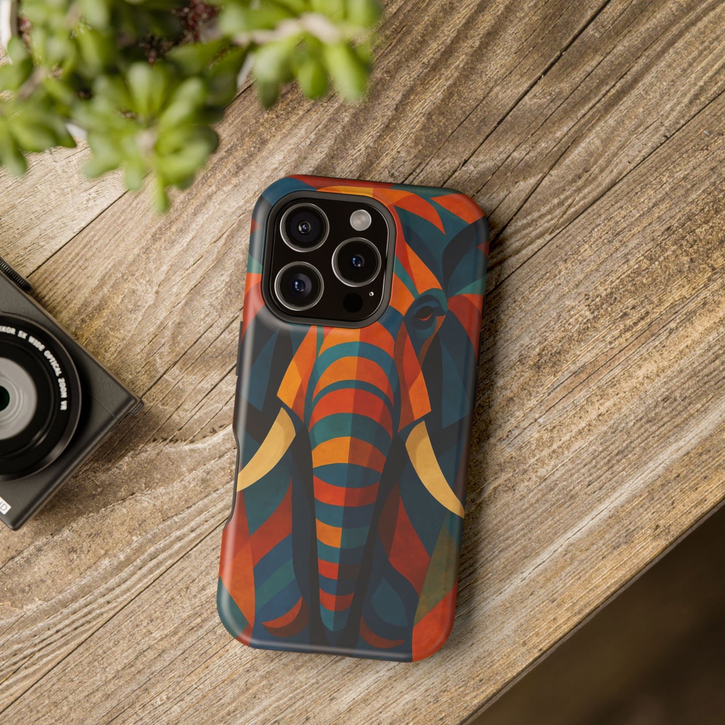 Majestic Elephant iPhone Case | Impact Resistant Cover | SoulfulYarn Collection | Bold Wildlife Art for iPhone