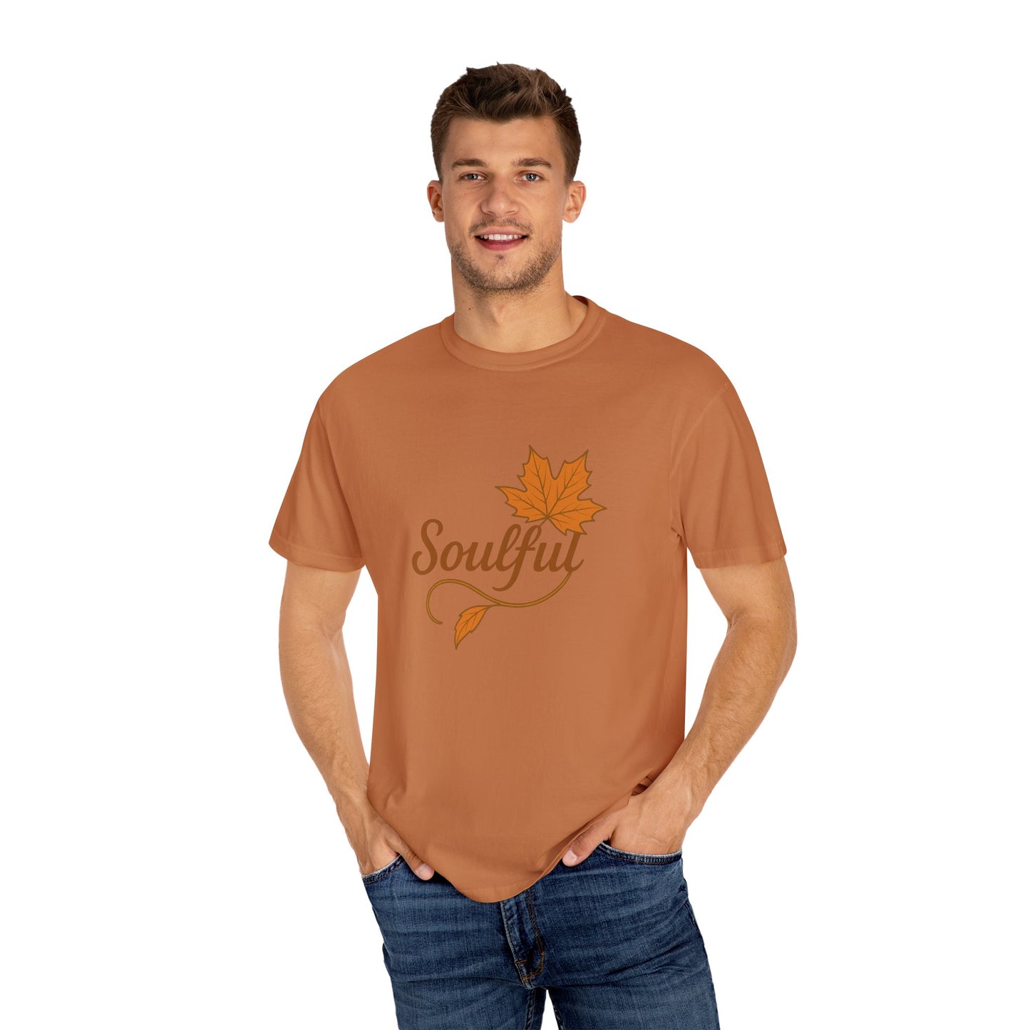 Soulful Maple Leaf T-Shirt | 100% Ring-Spun US Cotton | Autumn Spirit Tee | Nature Lover Gift | Grounded. Grateful. Glowing. | Spiritual Fall Totem Shirt