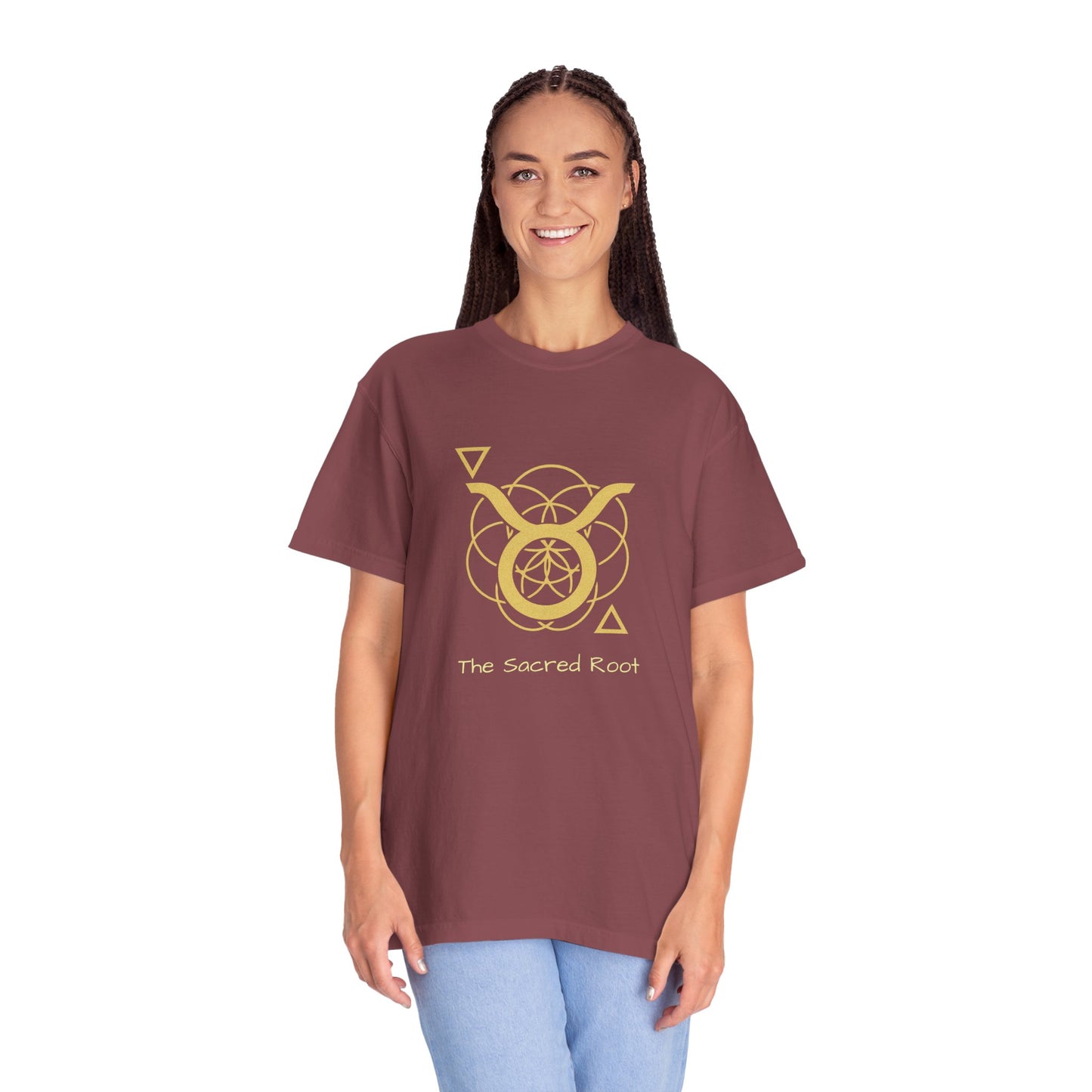 Taurus Sacred Geometry T-Shirt | The Sacred Root Tee in 13 different Colors | Astrology Gift