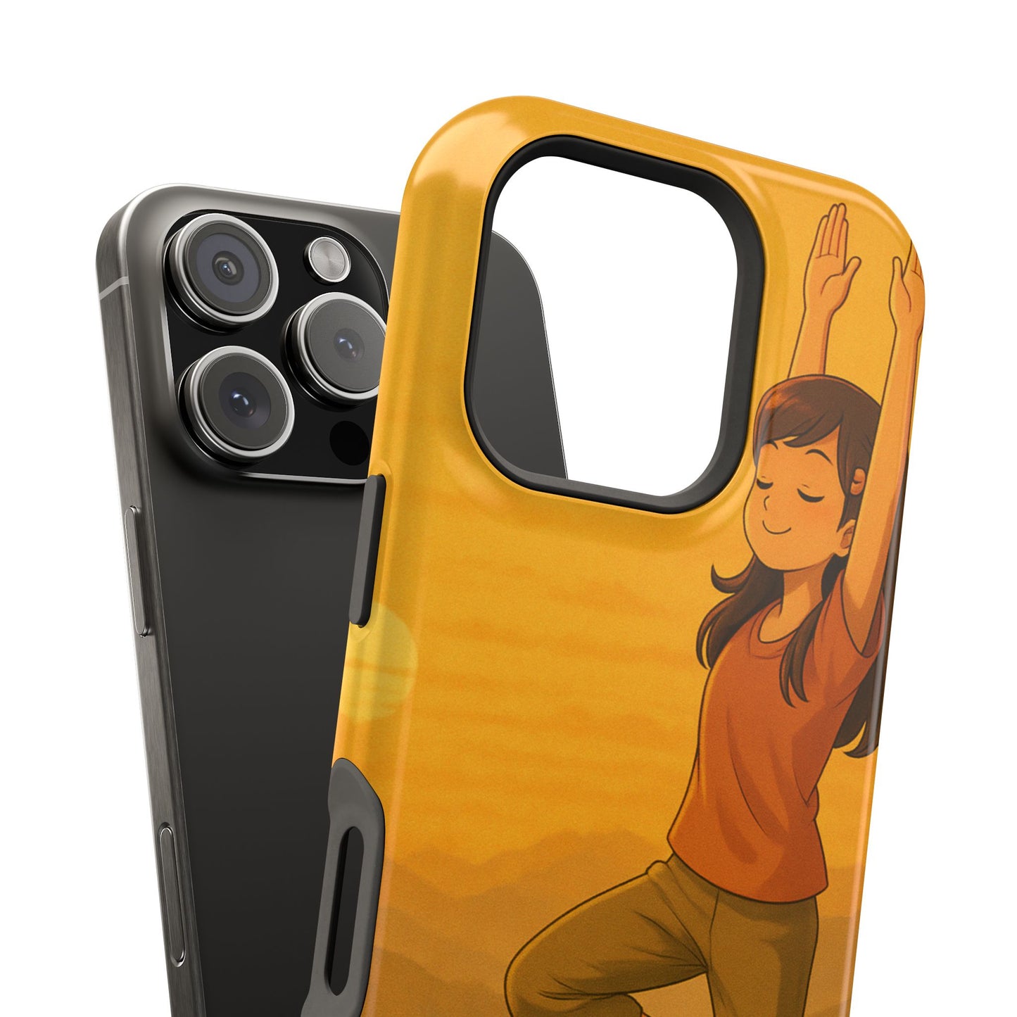 A Soul in Balance iPhone Case | Impact Resistant Cover | SoulfulYarn Collection | Mindful Yoga Art for iPhone